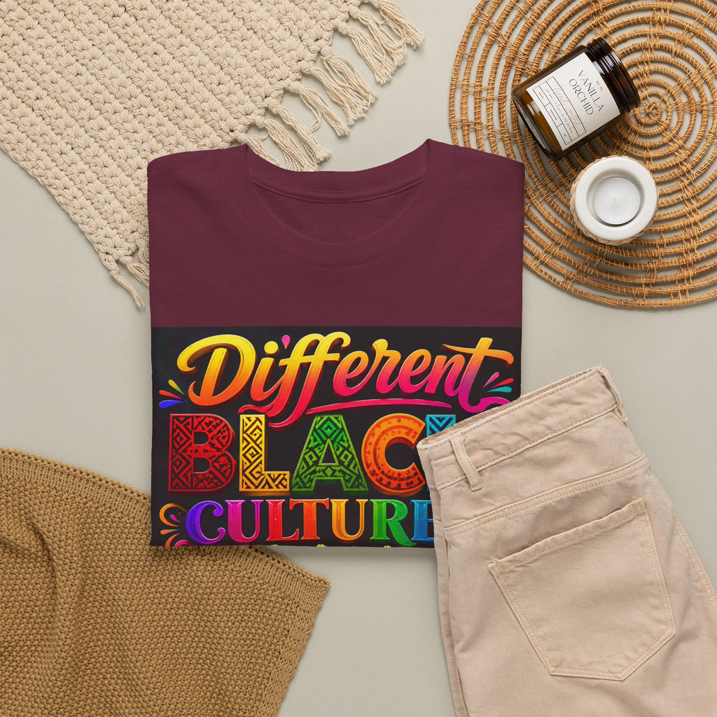 T-Shirt — Different Black Cultures, Same Black Skin Graphic Tee (Black History & Unity)