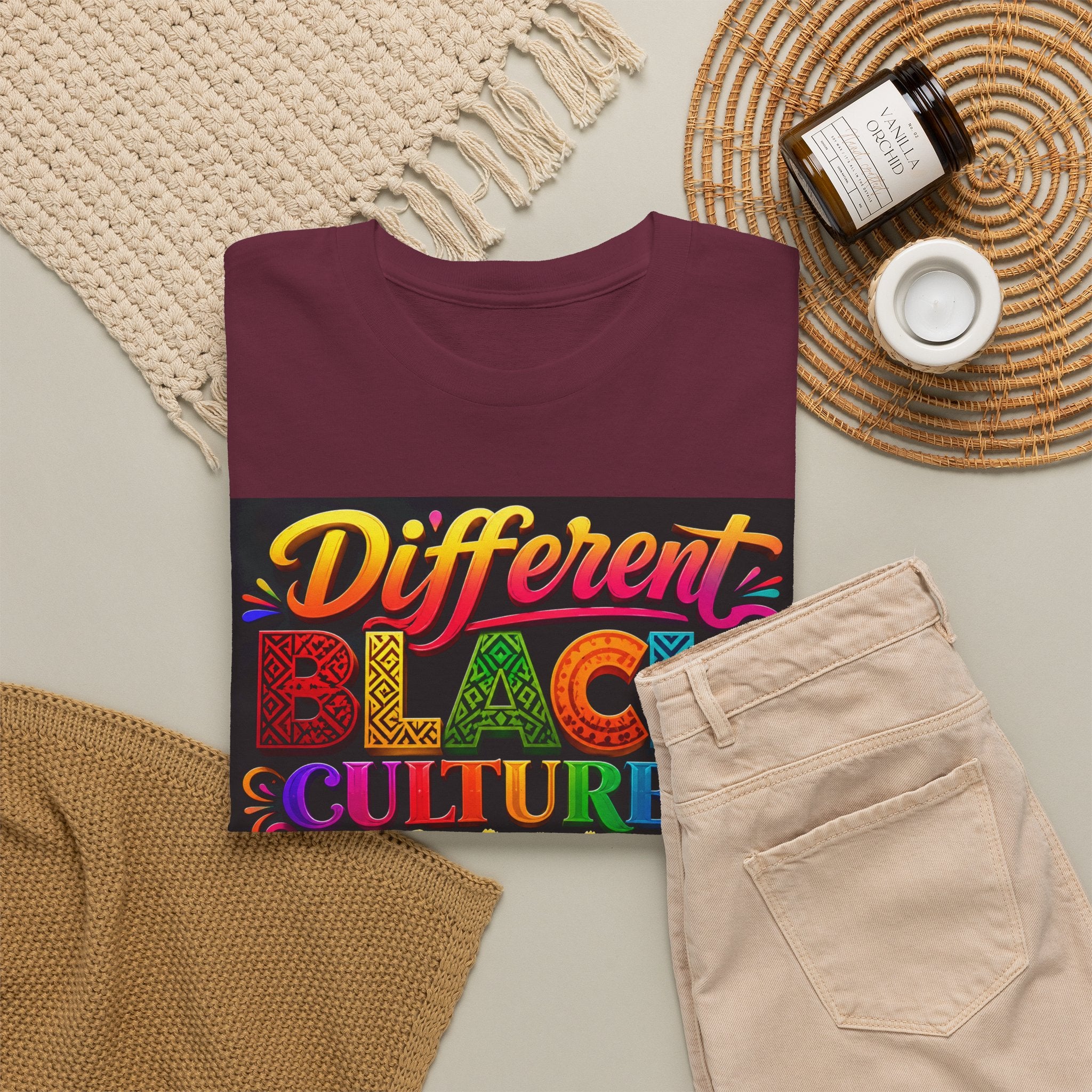 T-Shirt — Different Black Cultures, Same Black Skin Graphic Tee (Black History & Unity)
