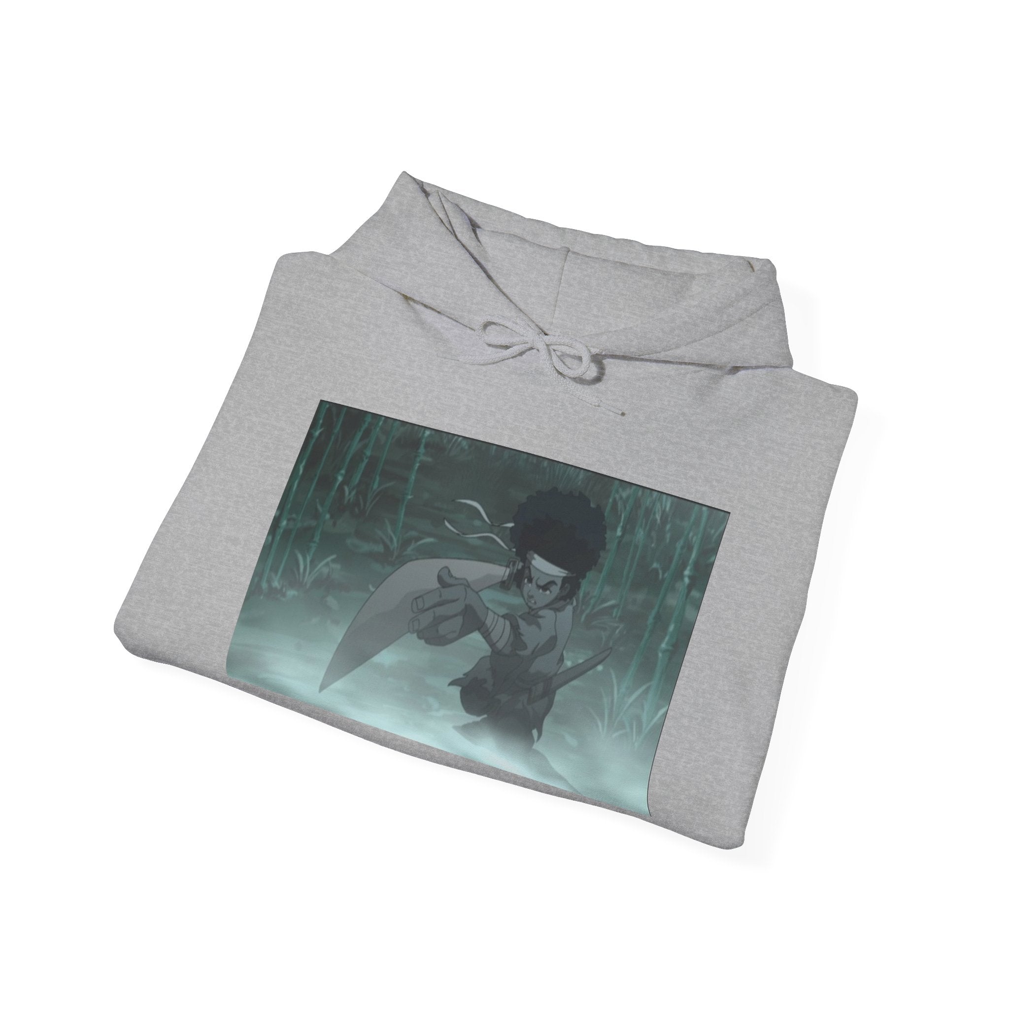 Moody Forest Angel Hoodie — Ethereal Wings Graphic Sweatshirt