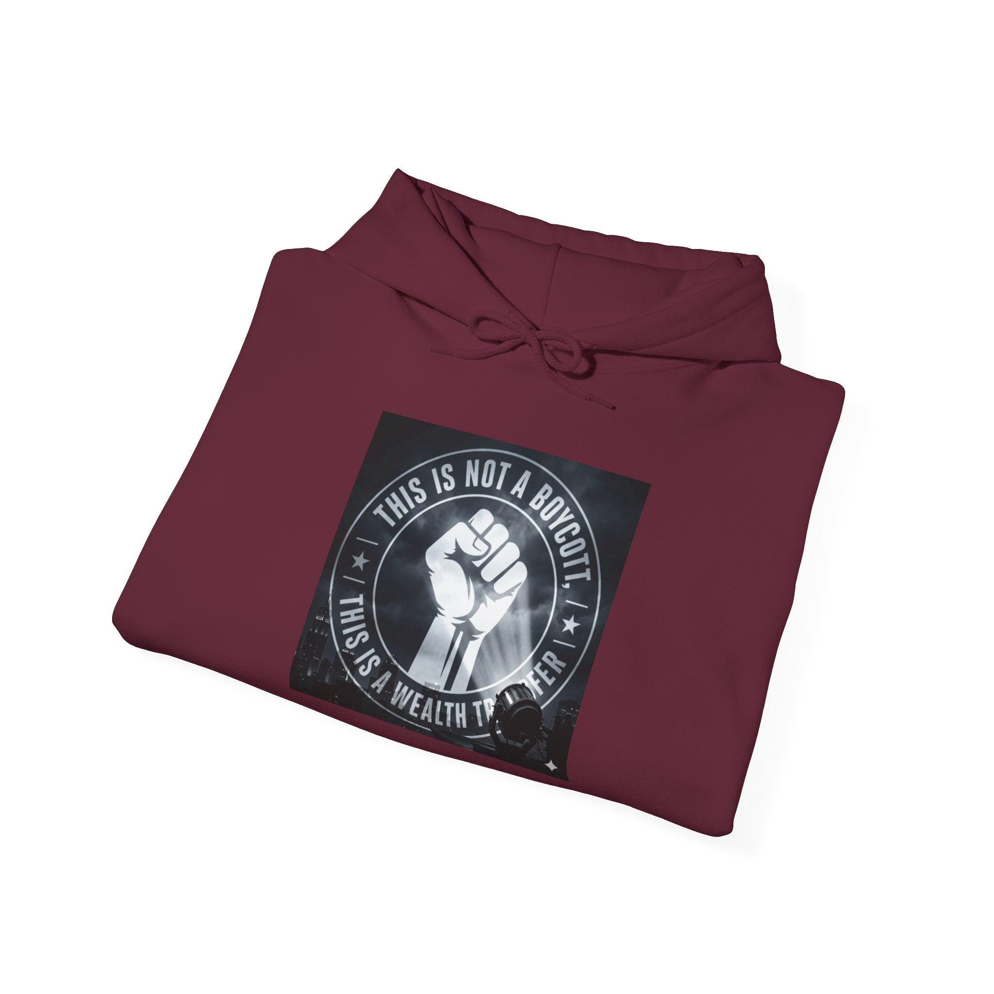 Hoodie — "This Is Not a Moment" Raised Fist Social Justice Pullover