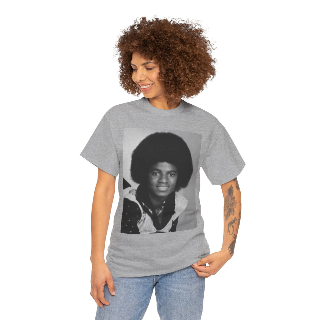 Graphic Tee — Retro Portrait Front with Black Power Fist Back