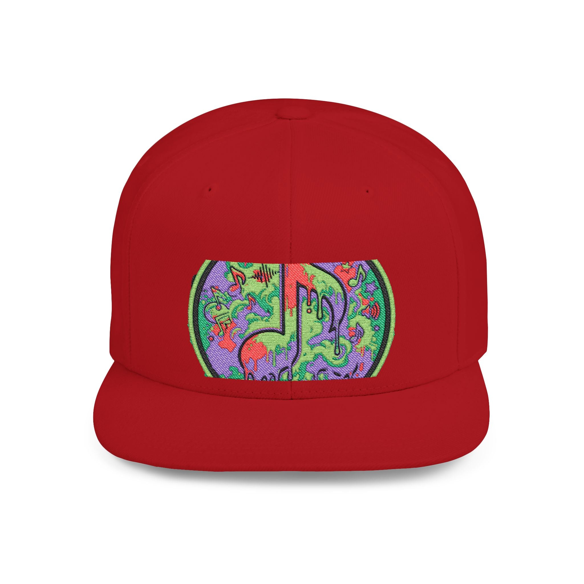 Copy of Copy of Flat Bill Snapback Hat — Retro Dance Crew Graphic Cap