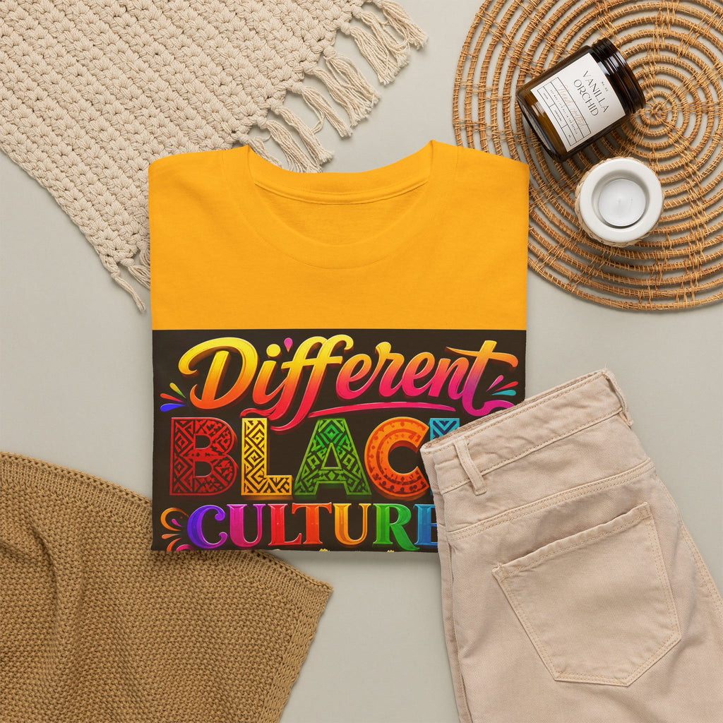 T-Shirt — Different Black Cultures, Same Black Skin Graphic Tee (Black History & Unity)