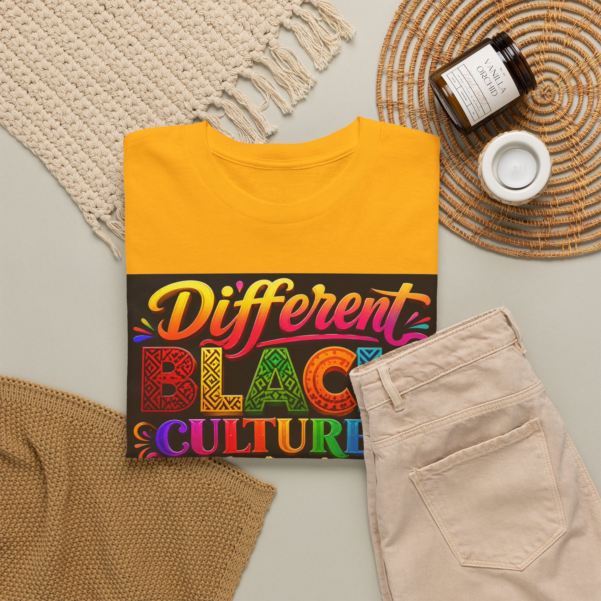 T-Shirt — Different Black Cultures, Same Black Skin Graphic Tee (Black History & Unity)