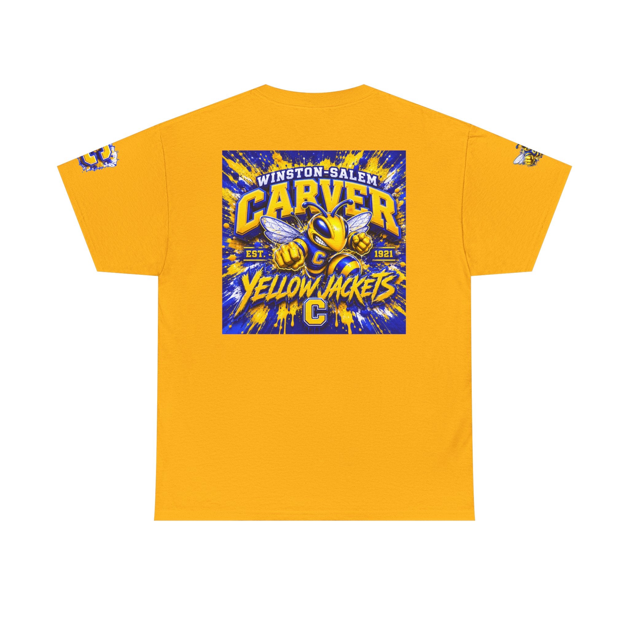 Carver Yellow Jackets Graphic T‑Shirt — Winston‑Salem School Spirit Tee