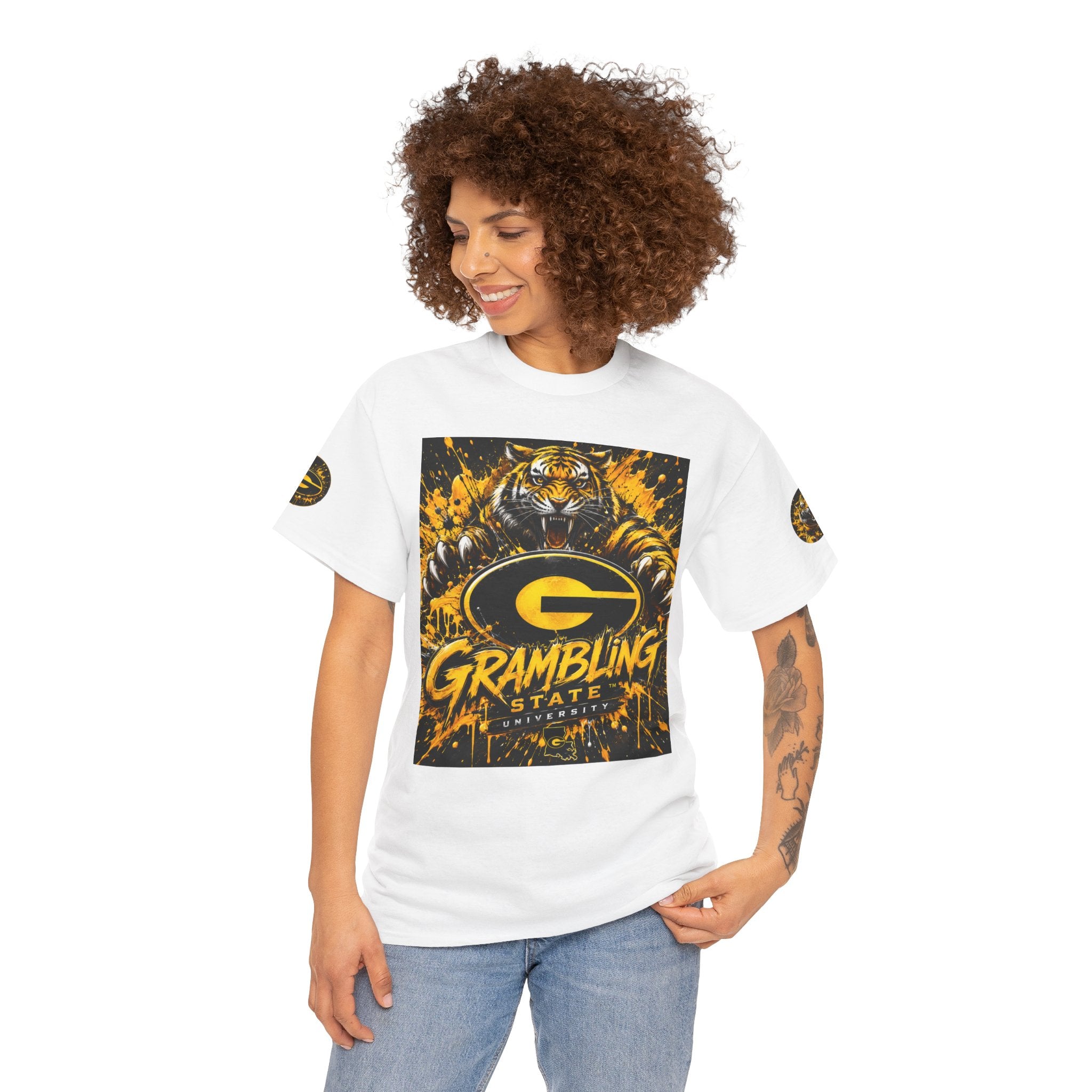 Grambling State Tigers T-Shirt — Roaring Tiger Logo College Tee