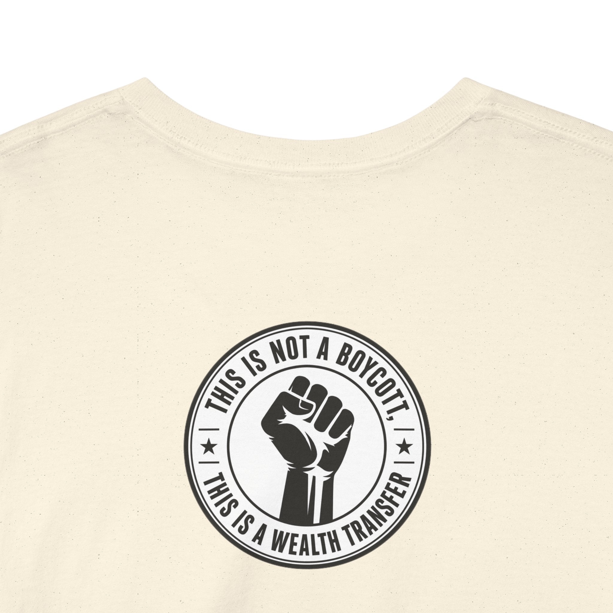 Graphic Tee — Retro Portrait Front with Black Power Fist Back