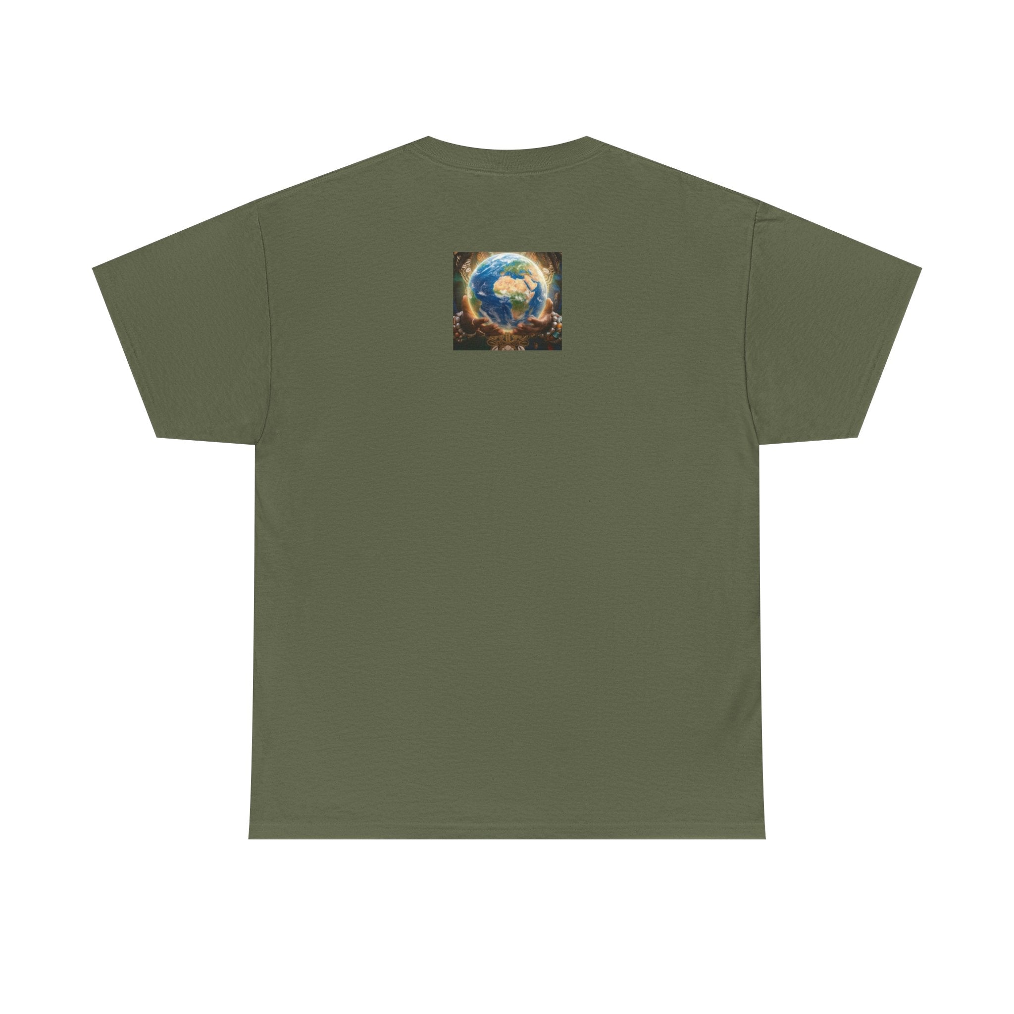 Cosmic Guardian Tee — Earth Mother Spiritual Graphic T-Shirt