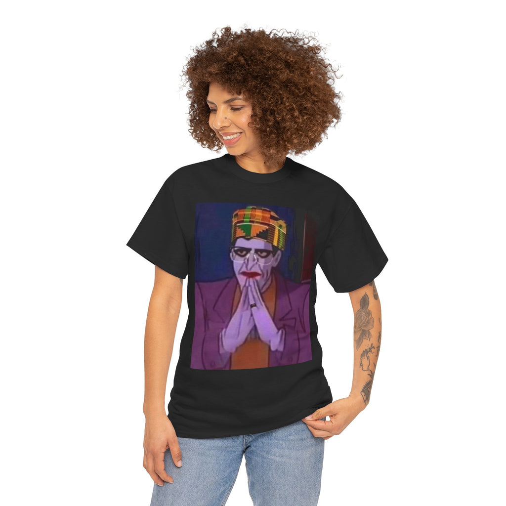 Graphic Tee — Vintage Afrocentric Joker Portrait & Psychedelic Raised Fist Art