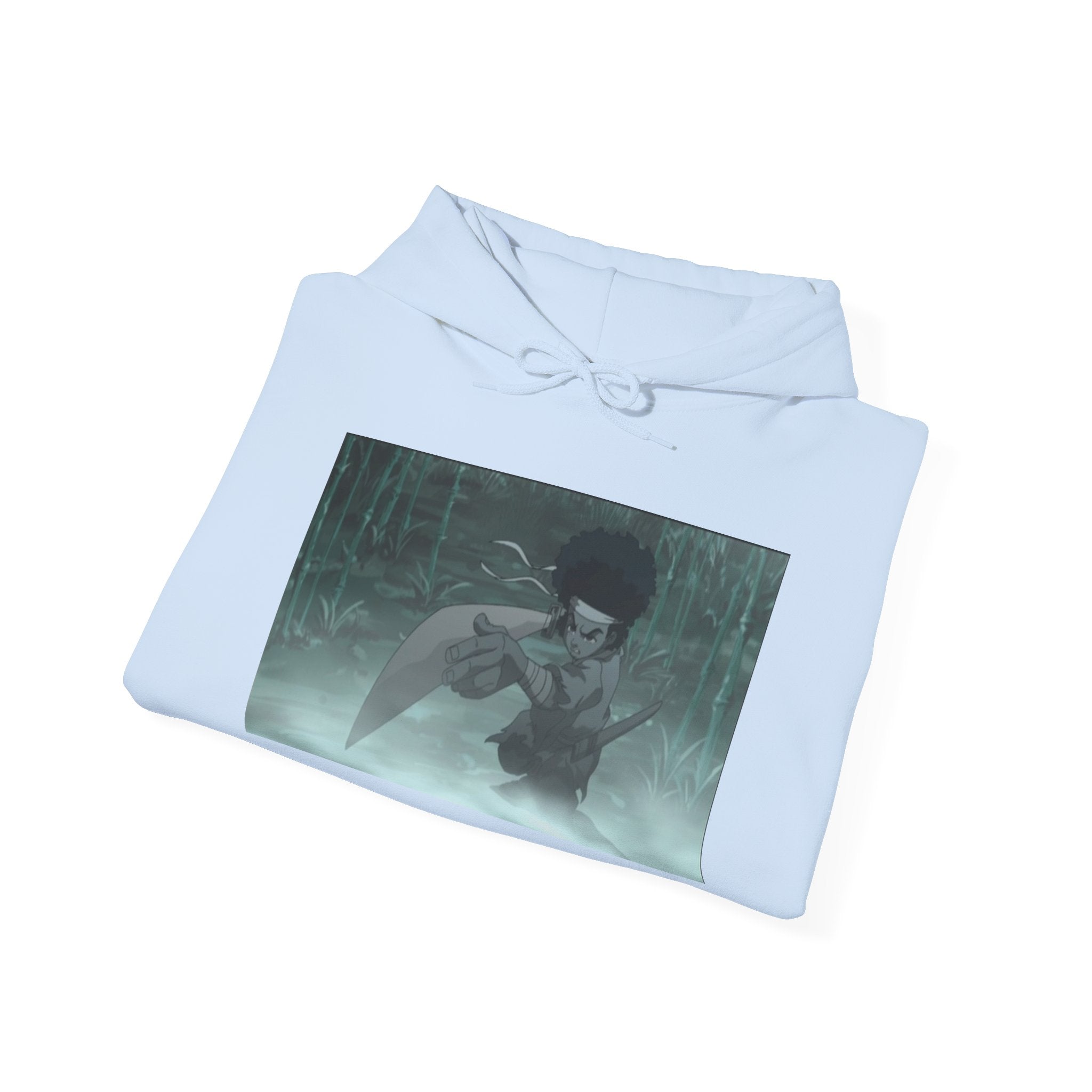 Moody Forest Angel Hoodie — Ethereal Wings Graphic Sweatshirt