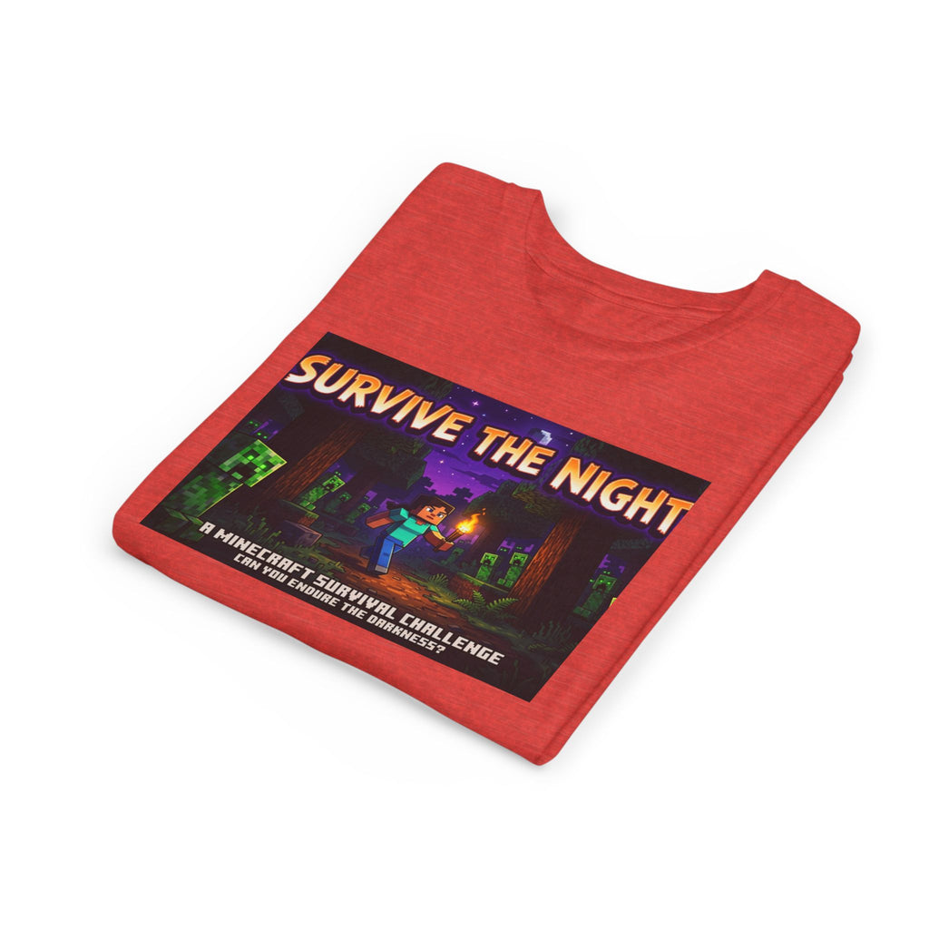 Survive the Night Youth Tee — Glowing Creeper Night Gamer Shirt