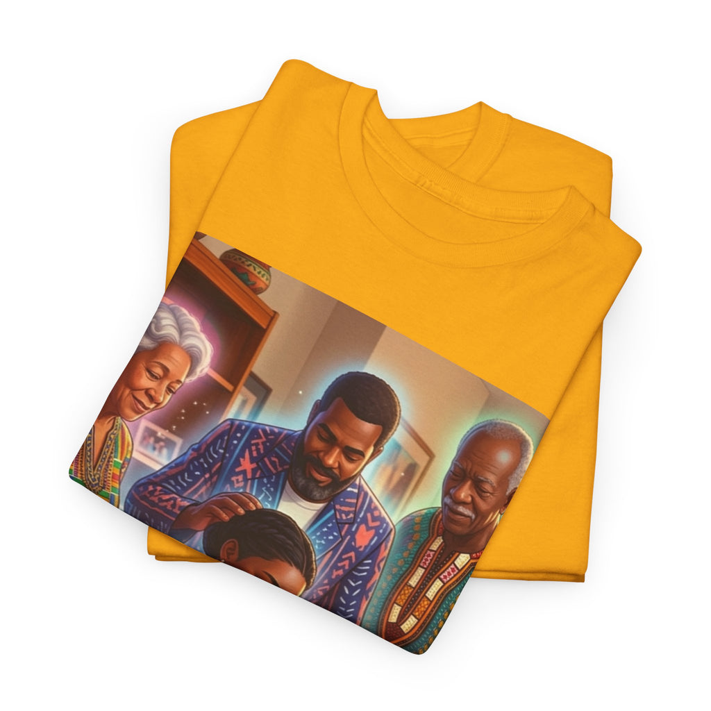 Black Family Study Night T-Shirt — Inspirational Afrofuturist Classroom Artwork
