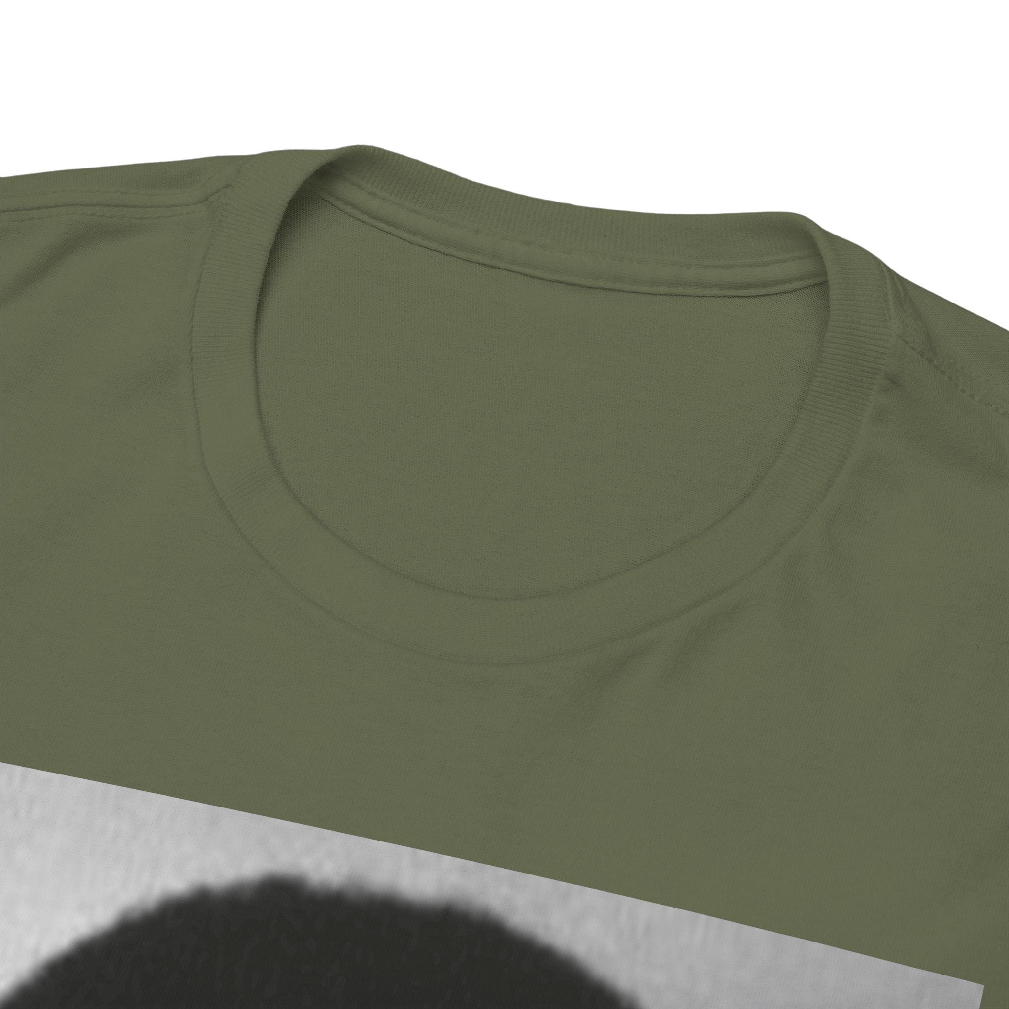 Graphic Tee — Retro Portrait Front with Black Power Fist Back