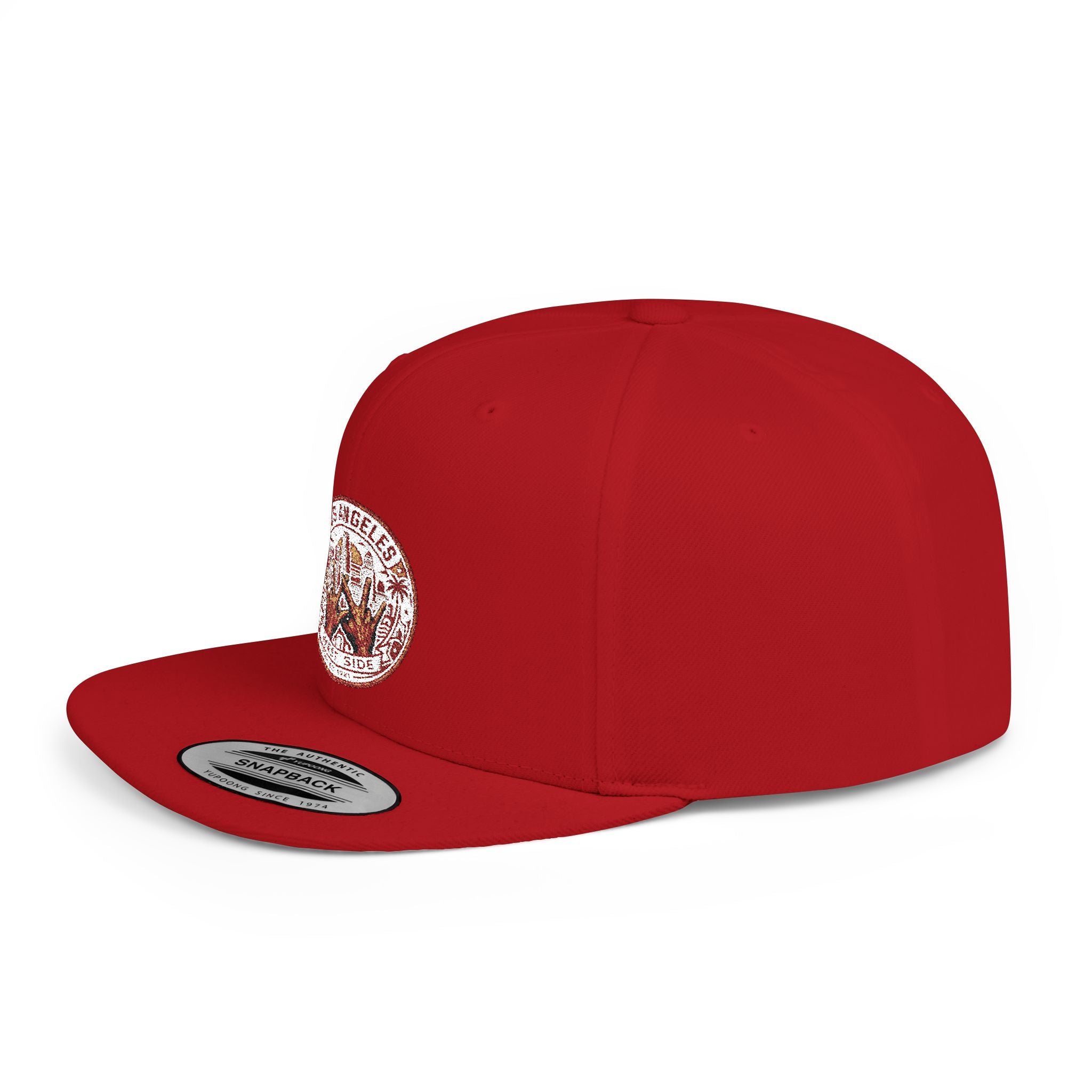 Wildflower Crown Snapback Hat — 'Little Dreamer' Floral Embroidered Flat Bill