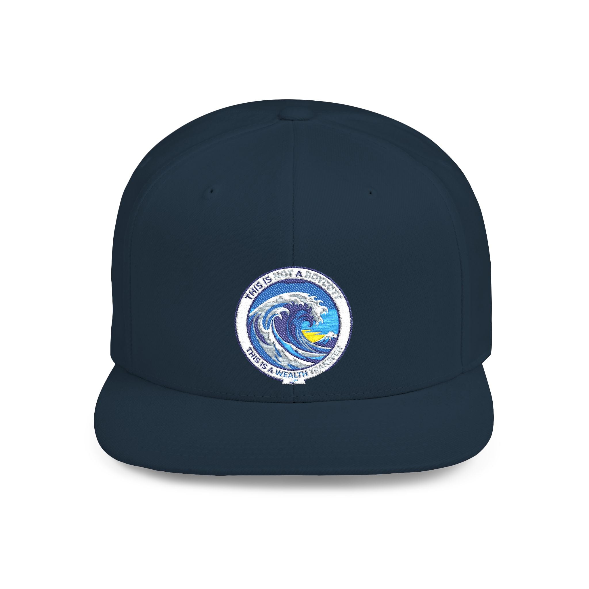 Copy of Reggae Vibes Flat Bill Snapback Hat — Colorful Rasta Music Patch