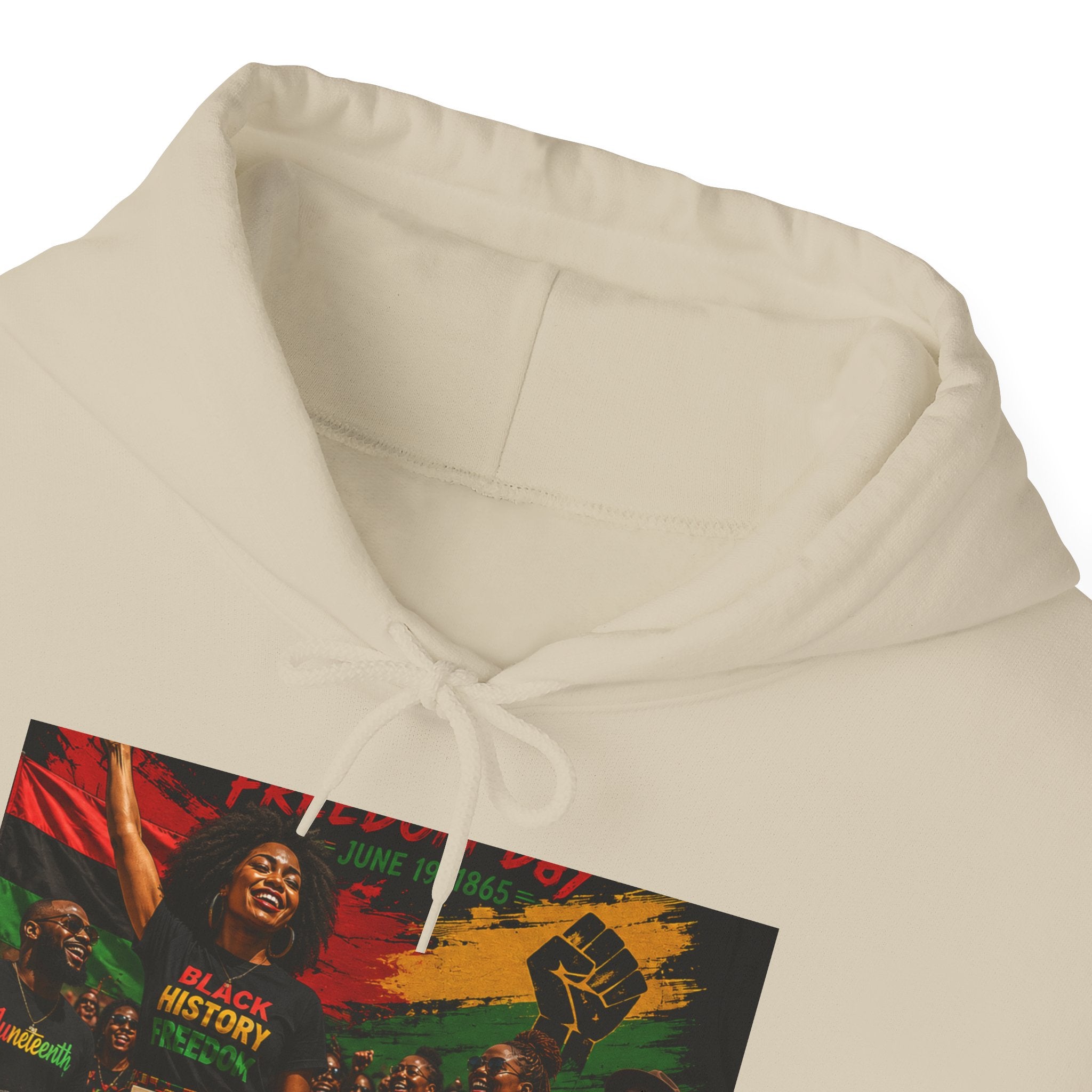 Juneteenth Celebration Hoodie — Juneteenth 1865 Freedom Retro Graphic Hooded Sweatshirt
