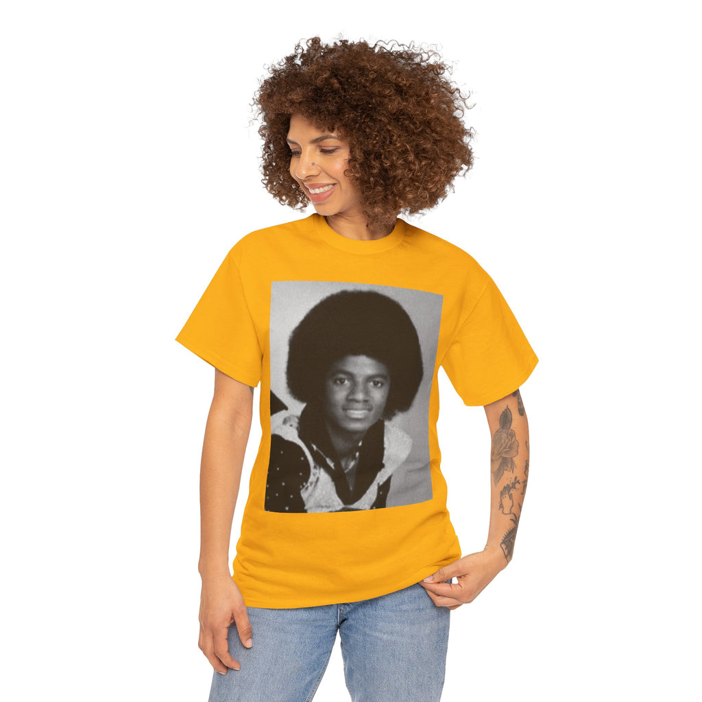 Graphic Tee — Retro Portrait Front with Black Power Fist Back