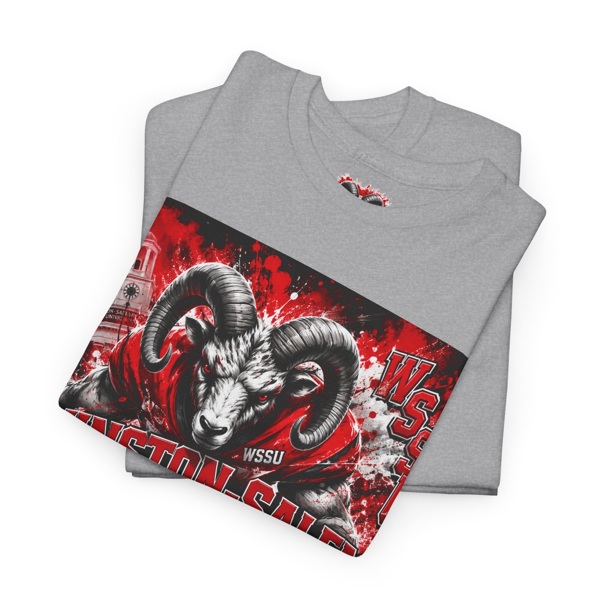 Winston‑Salem State Rams Ram Head Tee — Bold College Spirit T‑Shirt