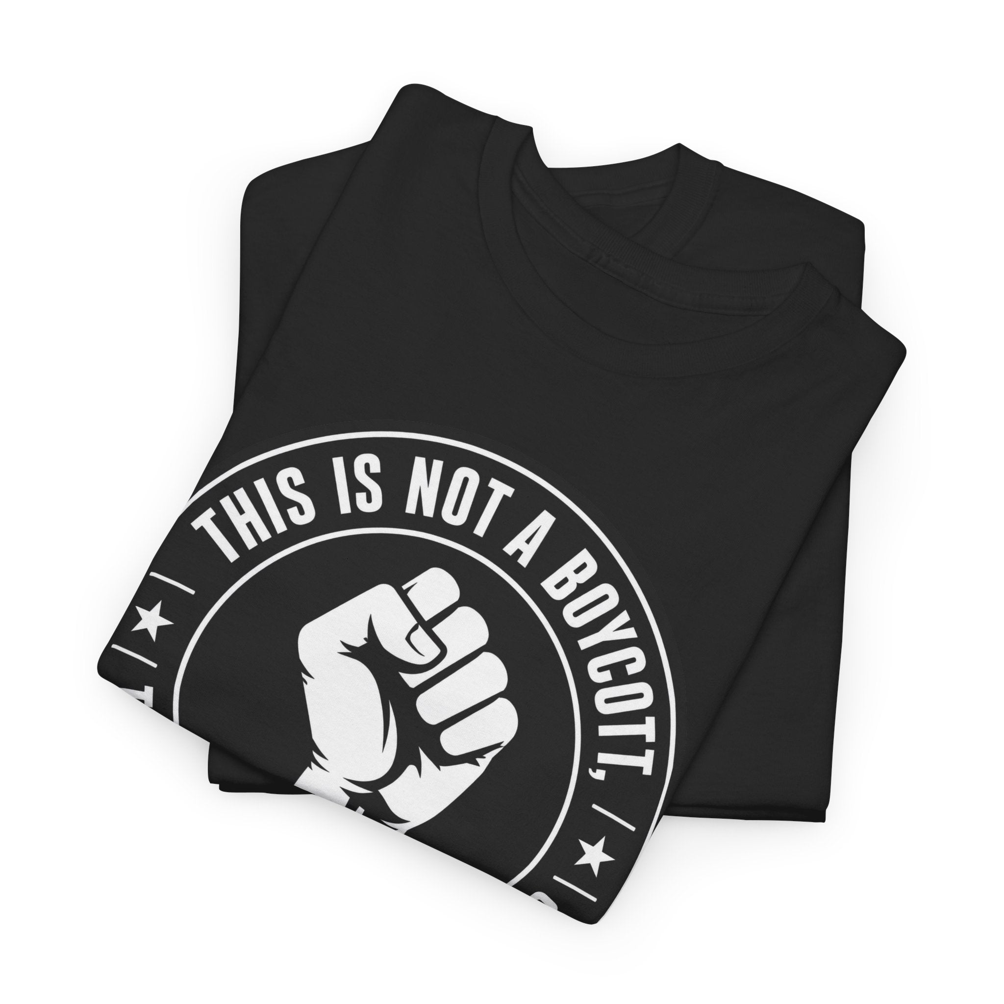 Political Protest Tee — “This Is Not a Boycott, This Is a Wealth Transfer” Shirt (Back: #InEveryLifetime)