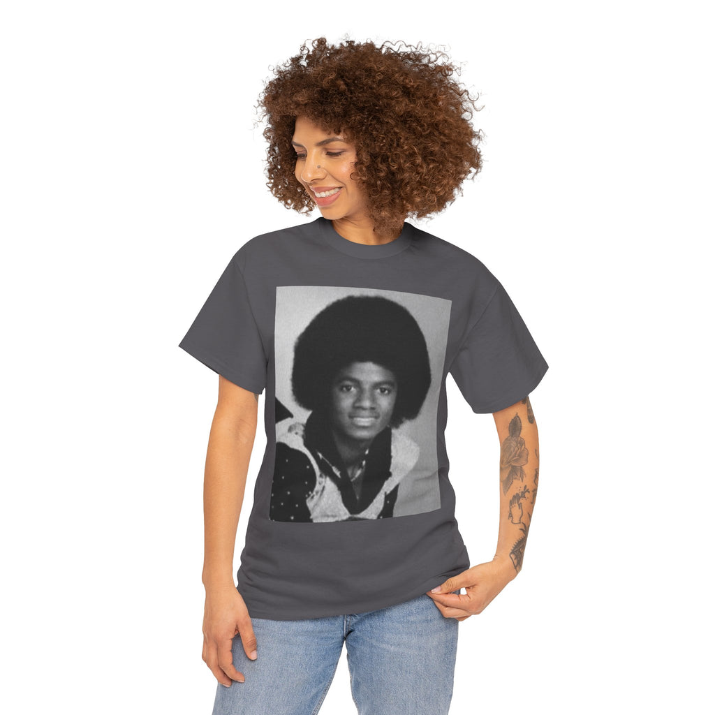 Graphic Tee — Retro Portrait Front with Black Power Fist Back