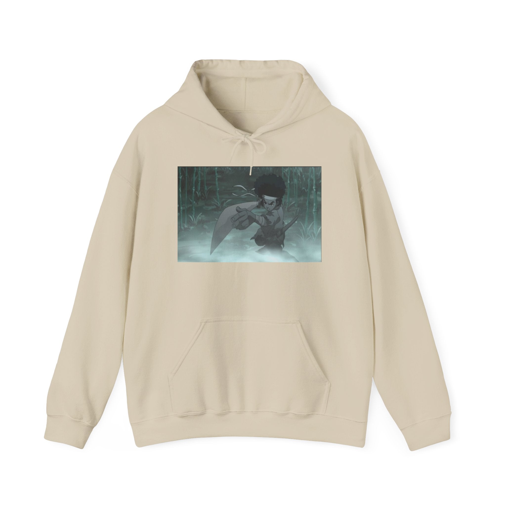 Moody Forest Angel Hoodie — Ethereal Wings Graphic Sweatshirt