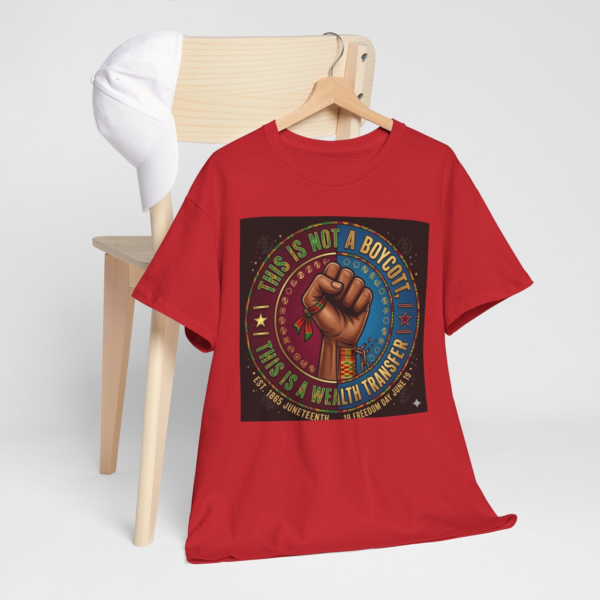 Political Activist Tee — "This Is Not a Boycott, This Is a Wealth Transfer" Fist Graphic Shirt