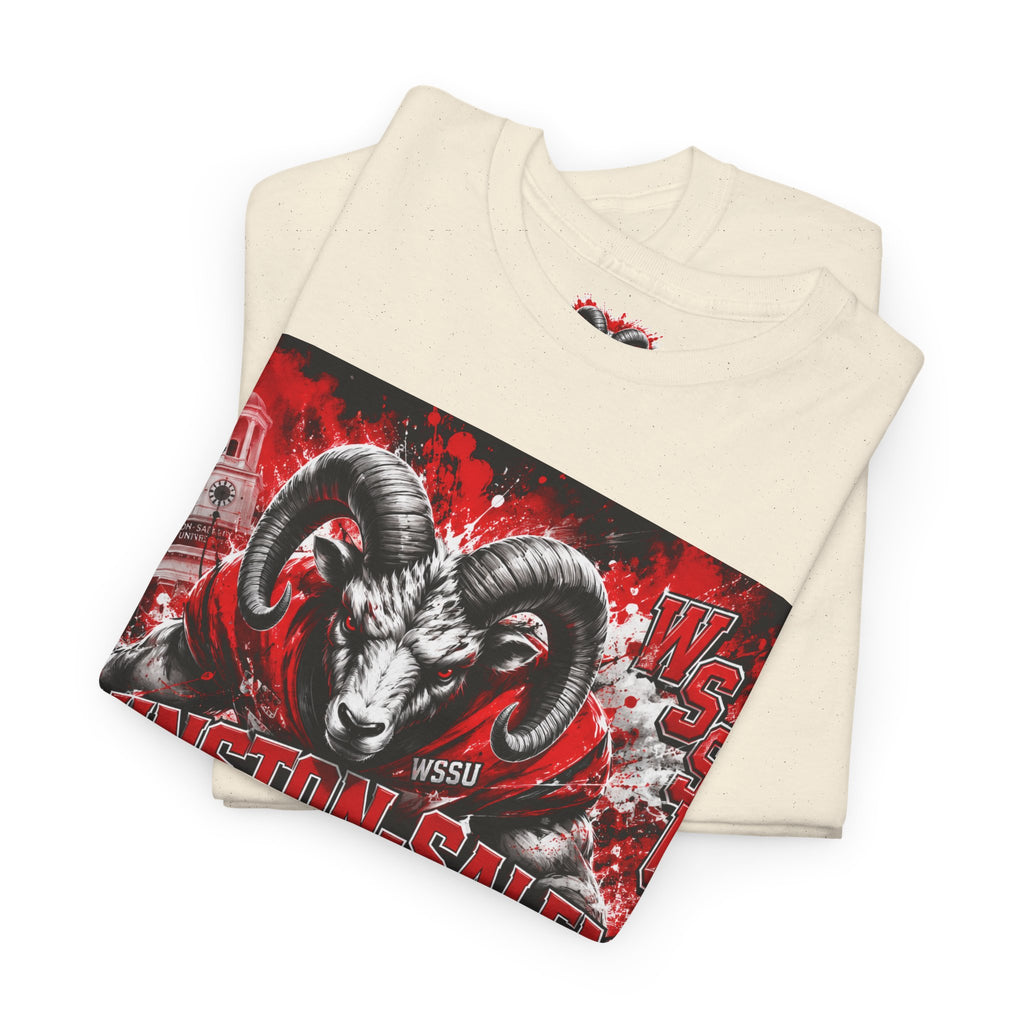 Winston‑Salem State Rams Ram Head Tee — Bold College Spirit T‑Shirt