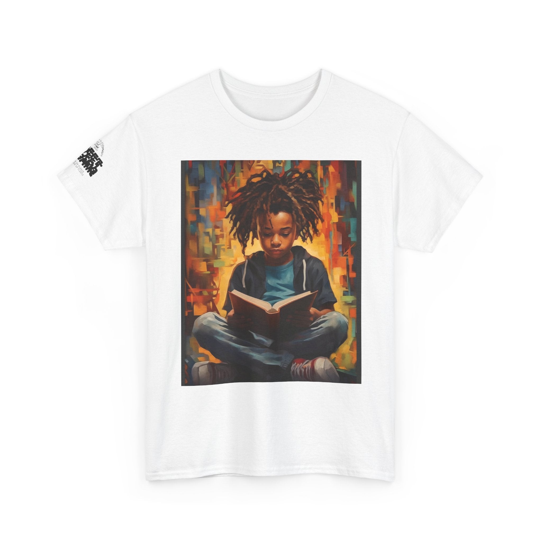 Graphic Tee — 'This Is Not A Boycott, This Is A Wealth Transfer' Back Print with Reading Child Artwork