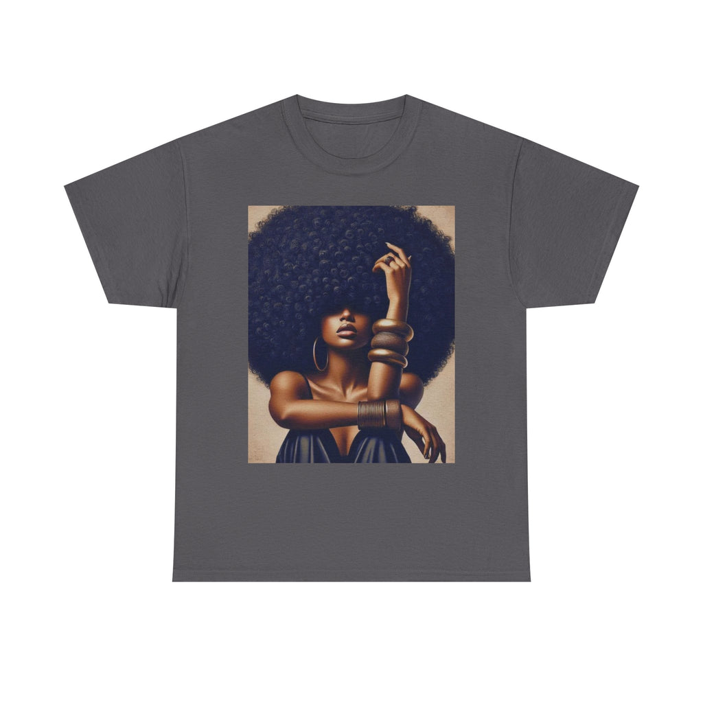 Afro Goddess Portrait Tee — Empowerment Graphic T-Shirt