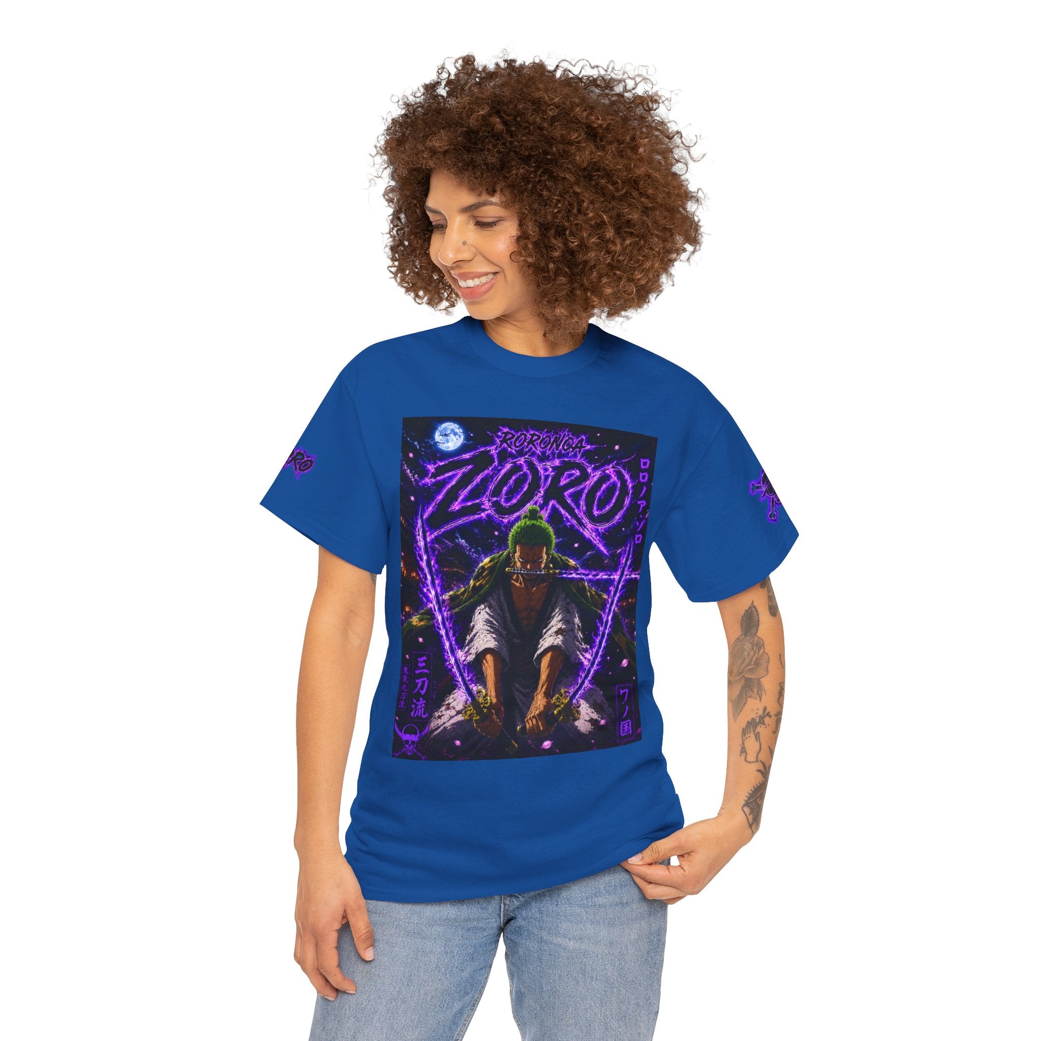 Zoro Neon Samurai T‑Shirt