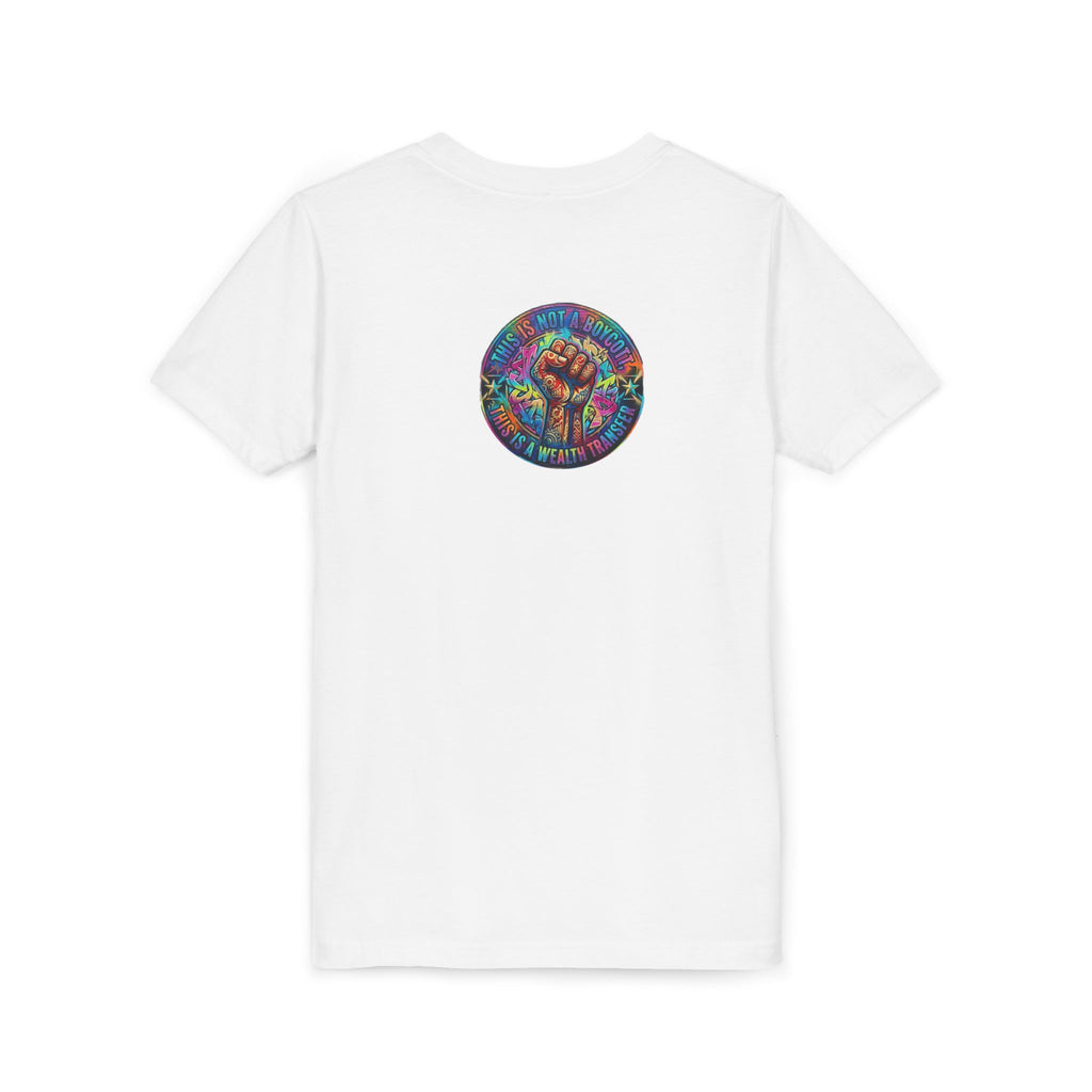 Retro Pixel Explosion Youth Tee — Smiling Avatar, Hearts, Gems & Controllers