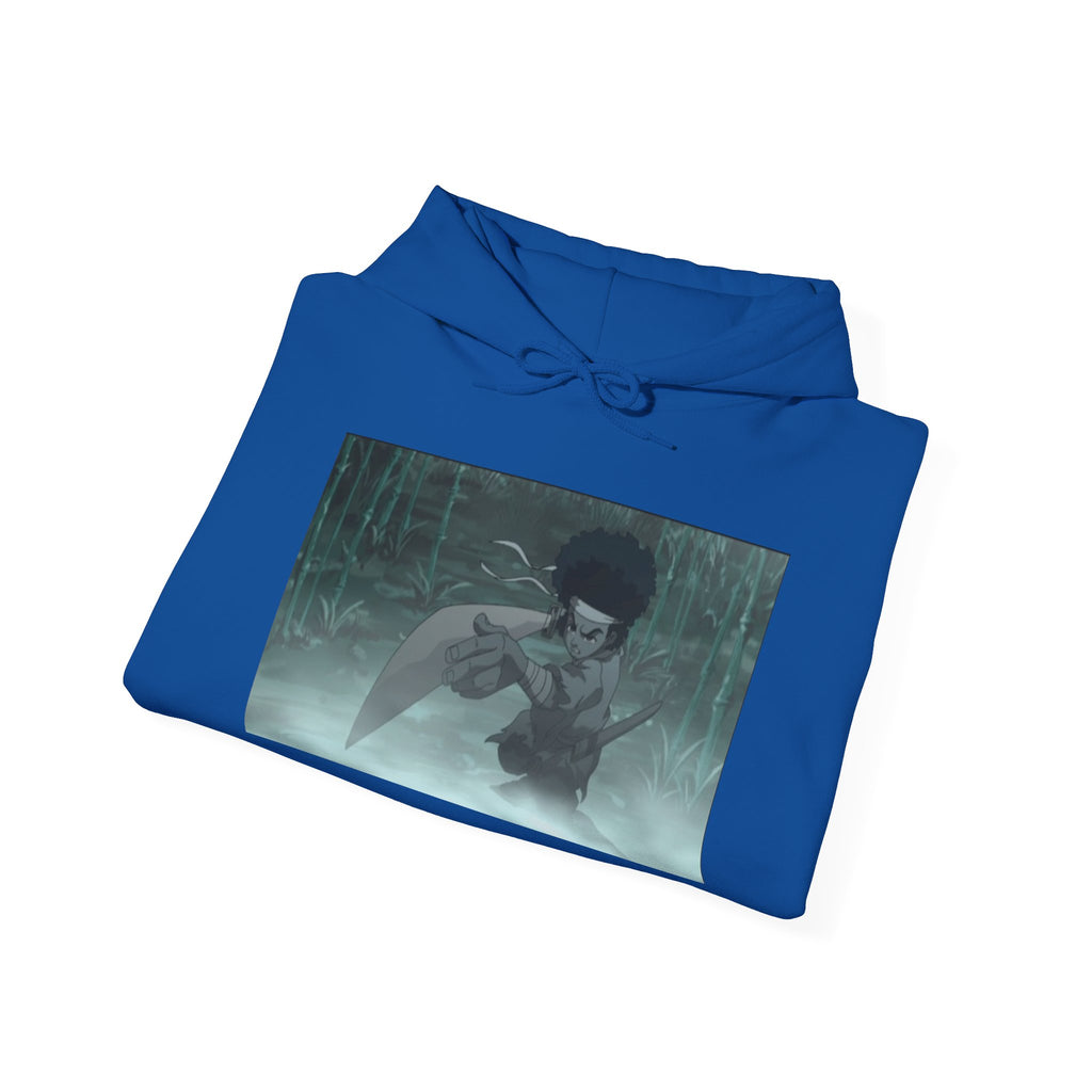 Moody Forest Angel Hoodie — Ethereal Wings Graphic Sweatshirt