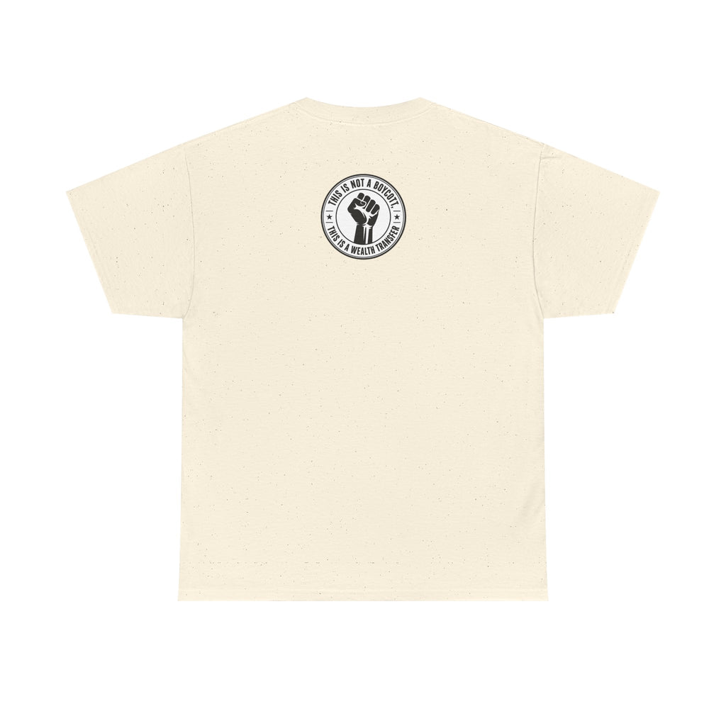 Graphic Tee — Retro Portrait Front with Black Power Fist Back