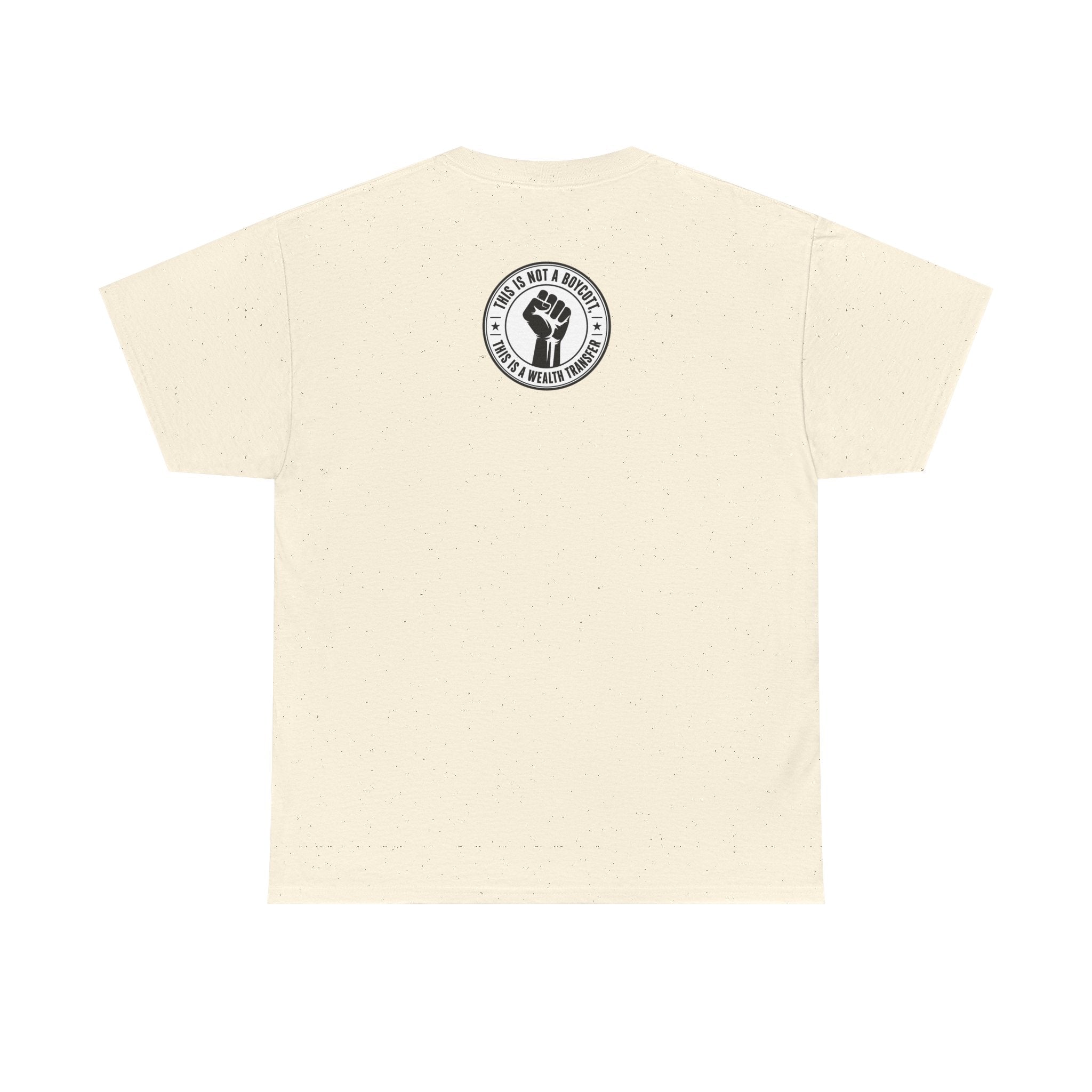 Graphic Tee — Retro Portrait Front with Black Power Fist Back