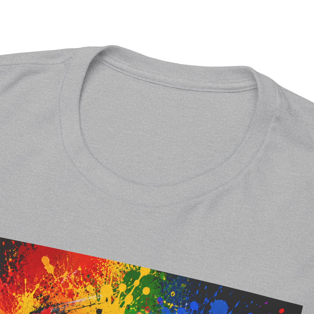 Wealth Transfer T-Shirt — Rainbow Graffiti Design (Back Fist Emblem)
