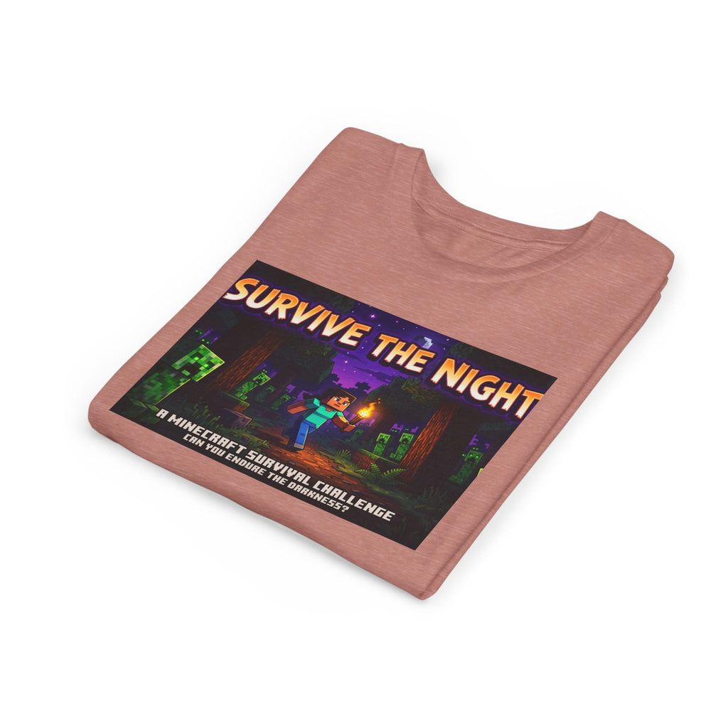 Survive the Night Youth Tee — Glowing Creeper Night Gamer Shirt