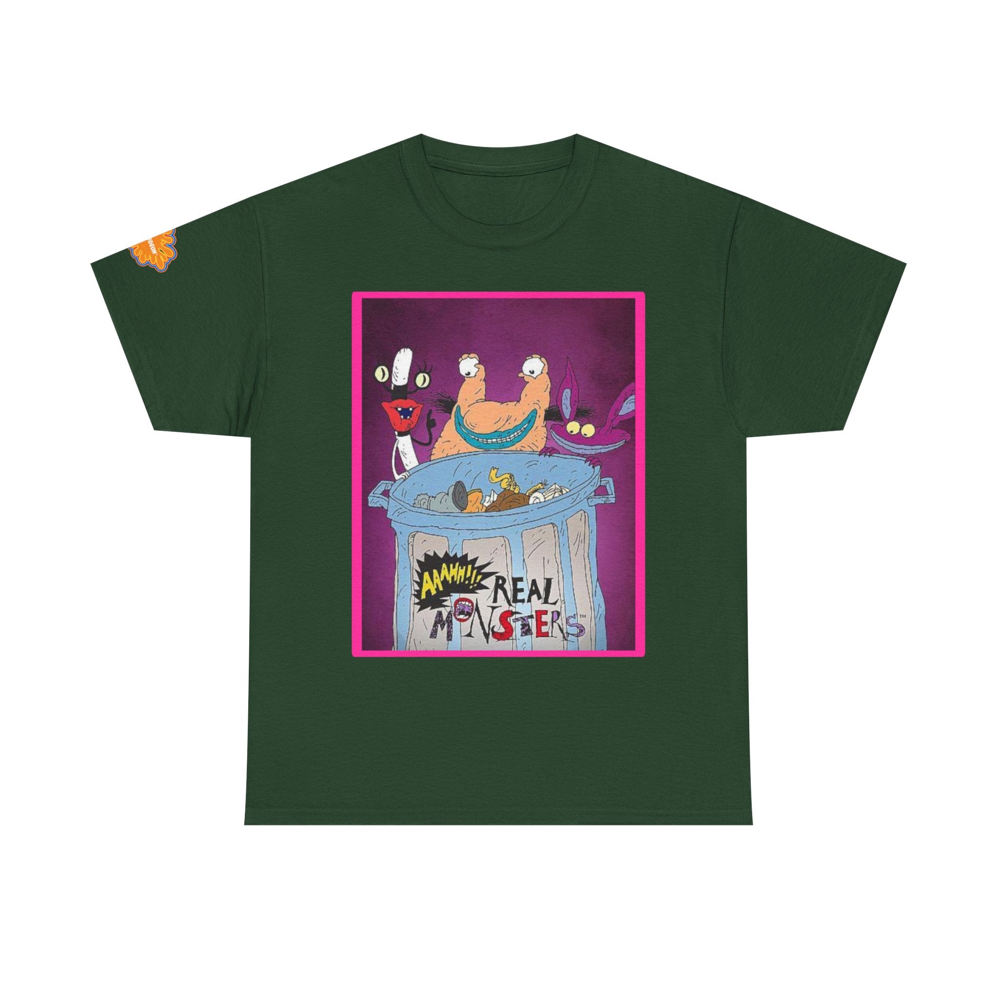 Real Monsters Vintage Cartoon T-Shirt — Nickelodeon Rugrats Crew Tee