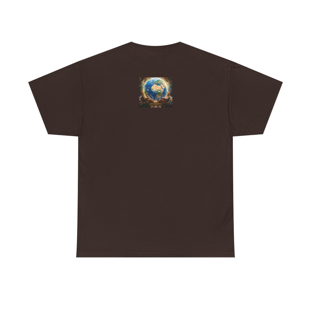 Cosmic Guardian Tee — Earth Mother Spiritual Graphic T-Shirt