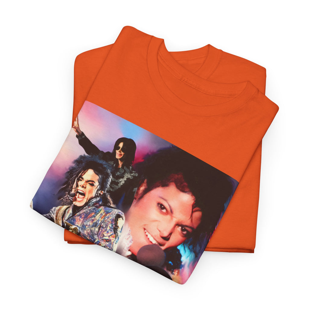 Michael Jackson Tribute Tee — Vintage Pop Collage T-Shirt