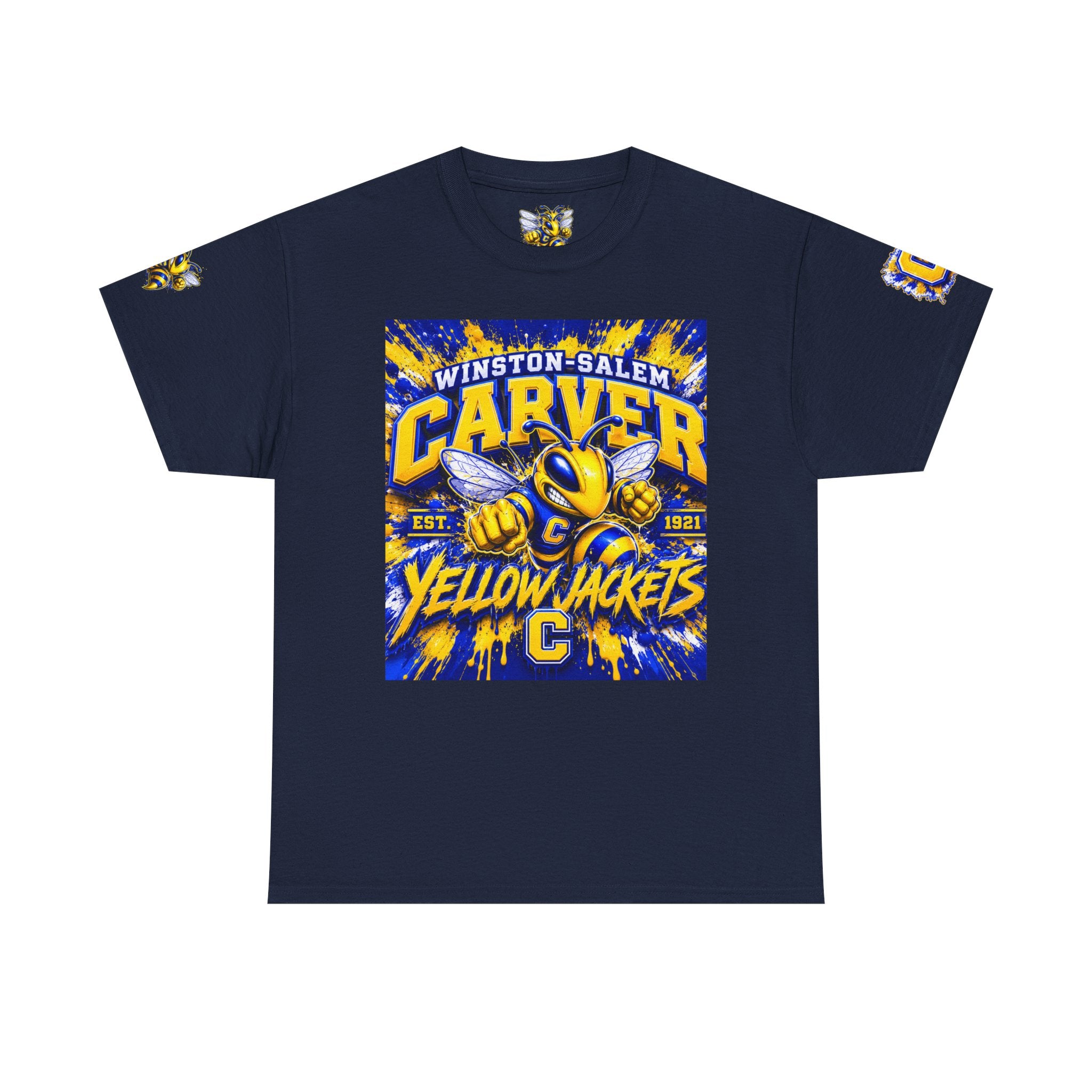 Carver Yellow Jackets T-Shirt — Winston-Salem High School Mascot Tee