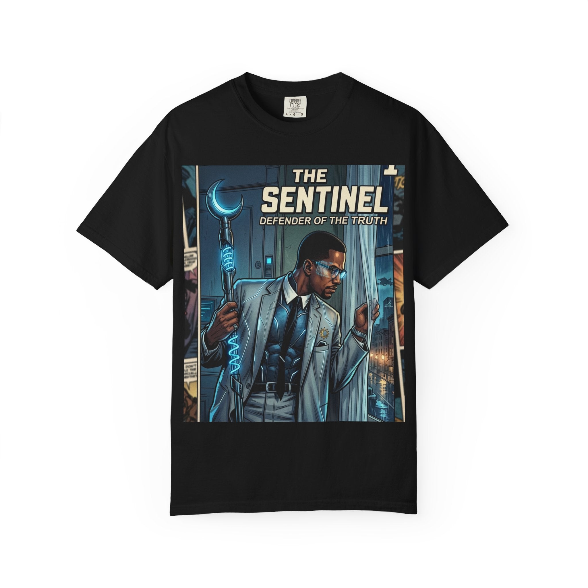The Sentinel Graphic T-Shirt — Defender of the Truth Comic Art