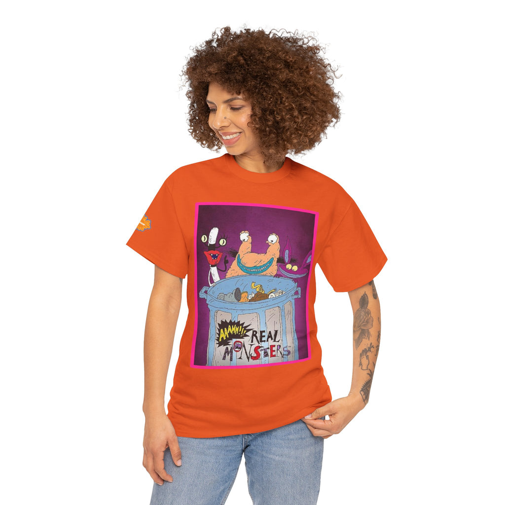 Real Monsters Vintage Cartoon T-Shirt — Nickelodeon Rugrats Crew Tee