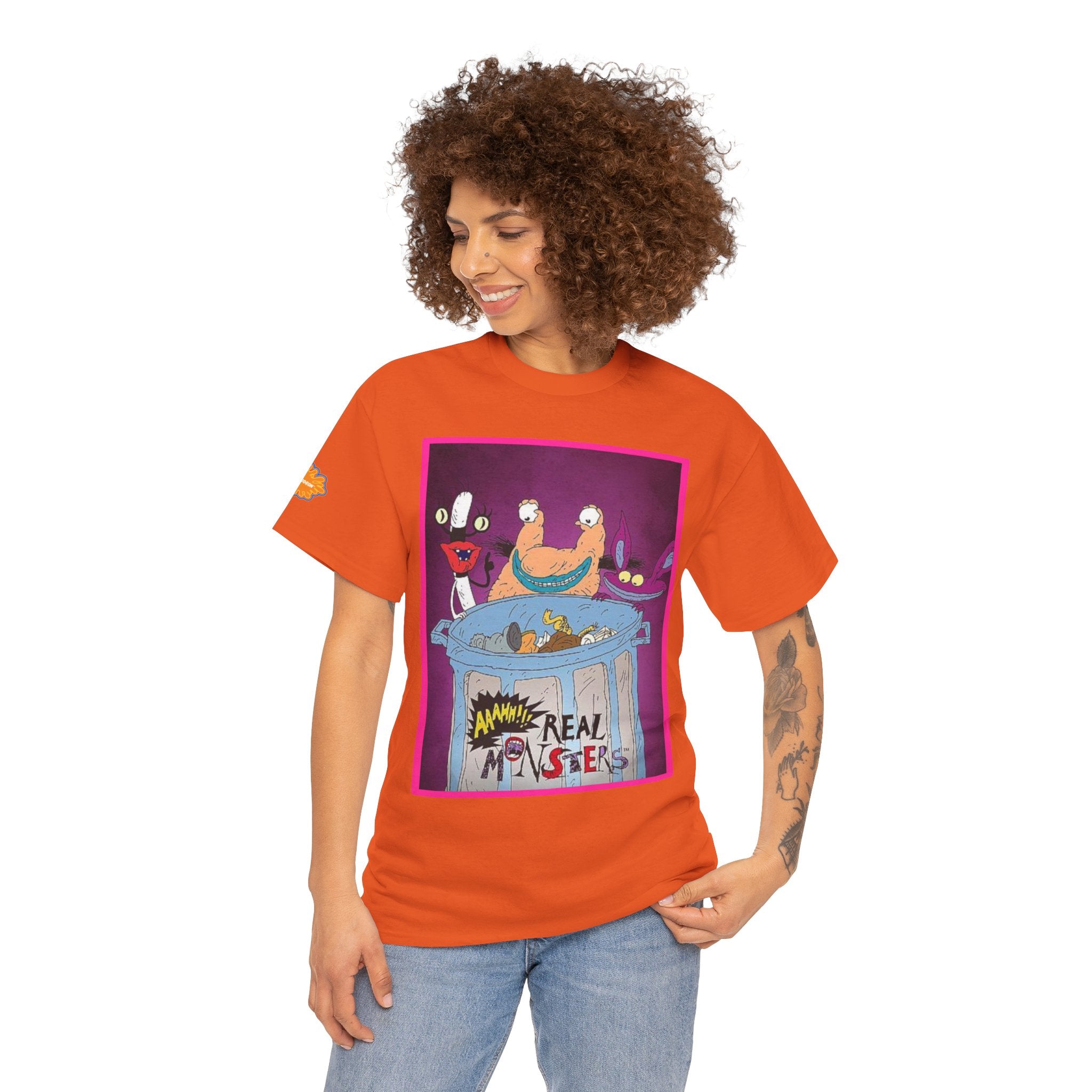 Real Monsters Vintage Cartoon T-Shirt — Nickelodeon Rugrats Crew Tee