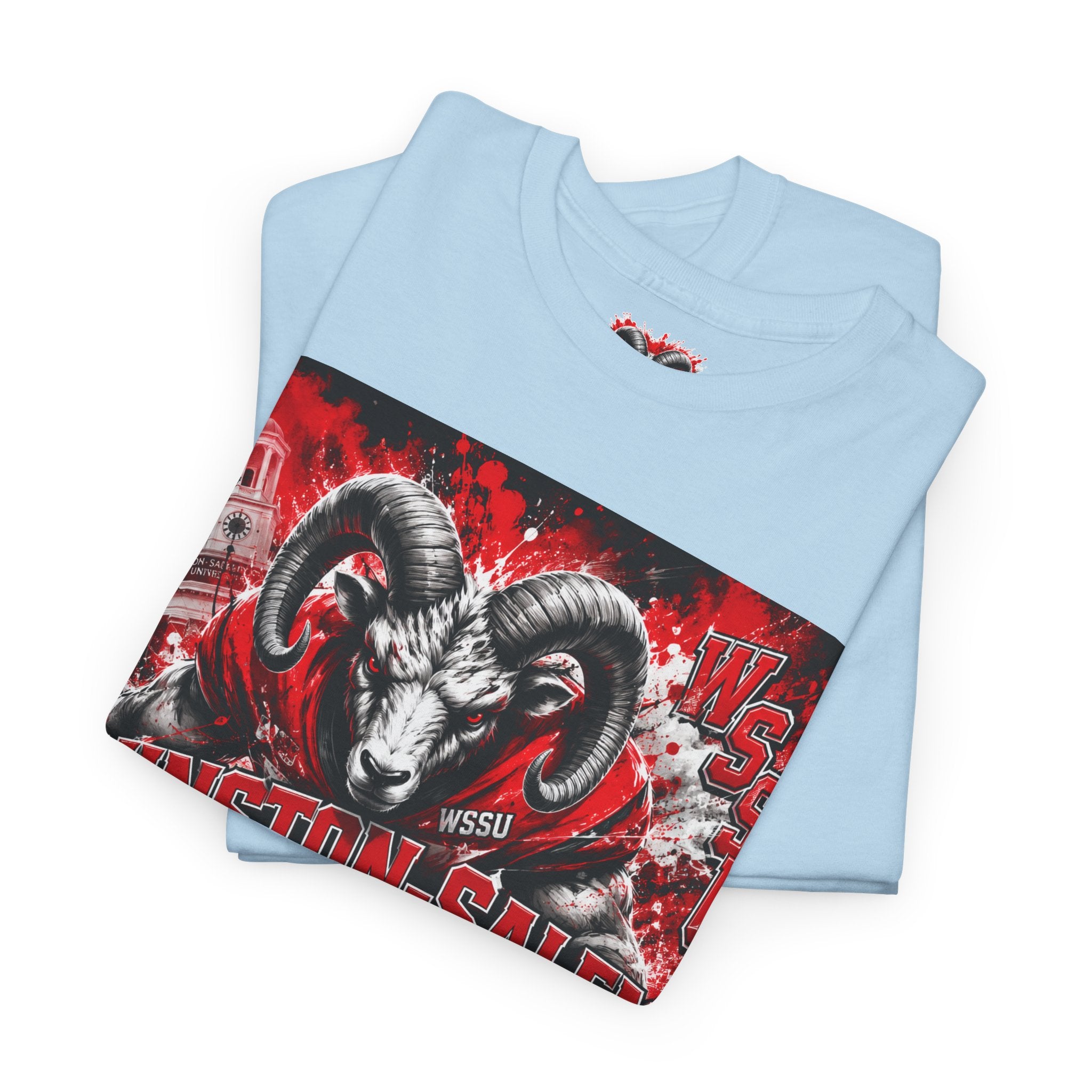 Winston‑Salem State Rams Ram Head Tee — Bold College Spirit T‑Shirt