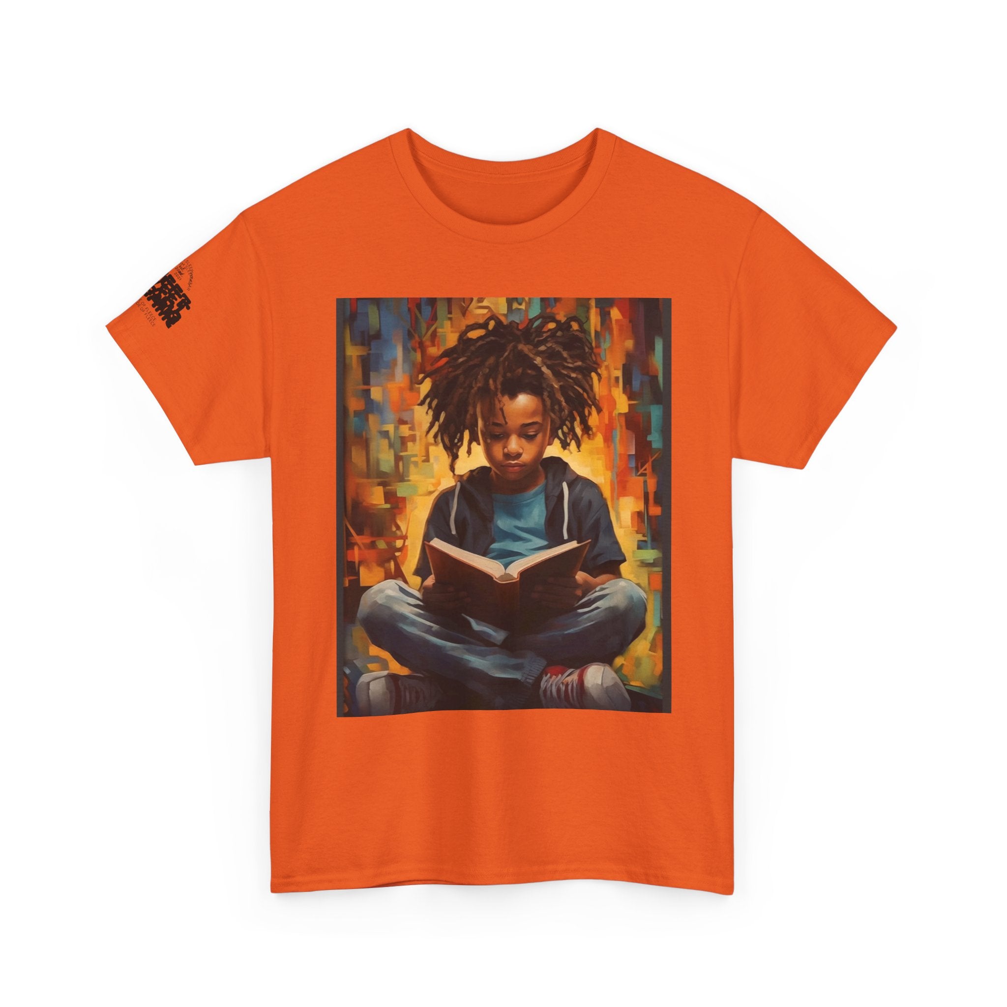 Graphic Tee — 'This Is Not A Boycott, This Is A Wealth Transfer' Back Print with Reading Child Artwork