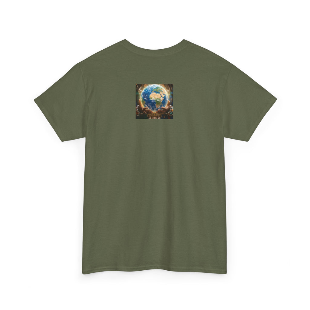 Cosmic Guardian Tee — Earth Mother Spiritual Graphic T-Shirt