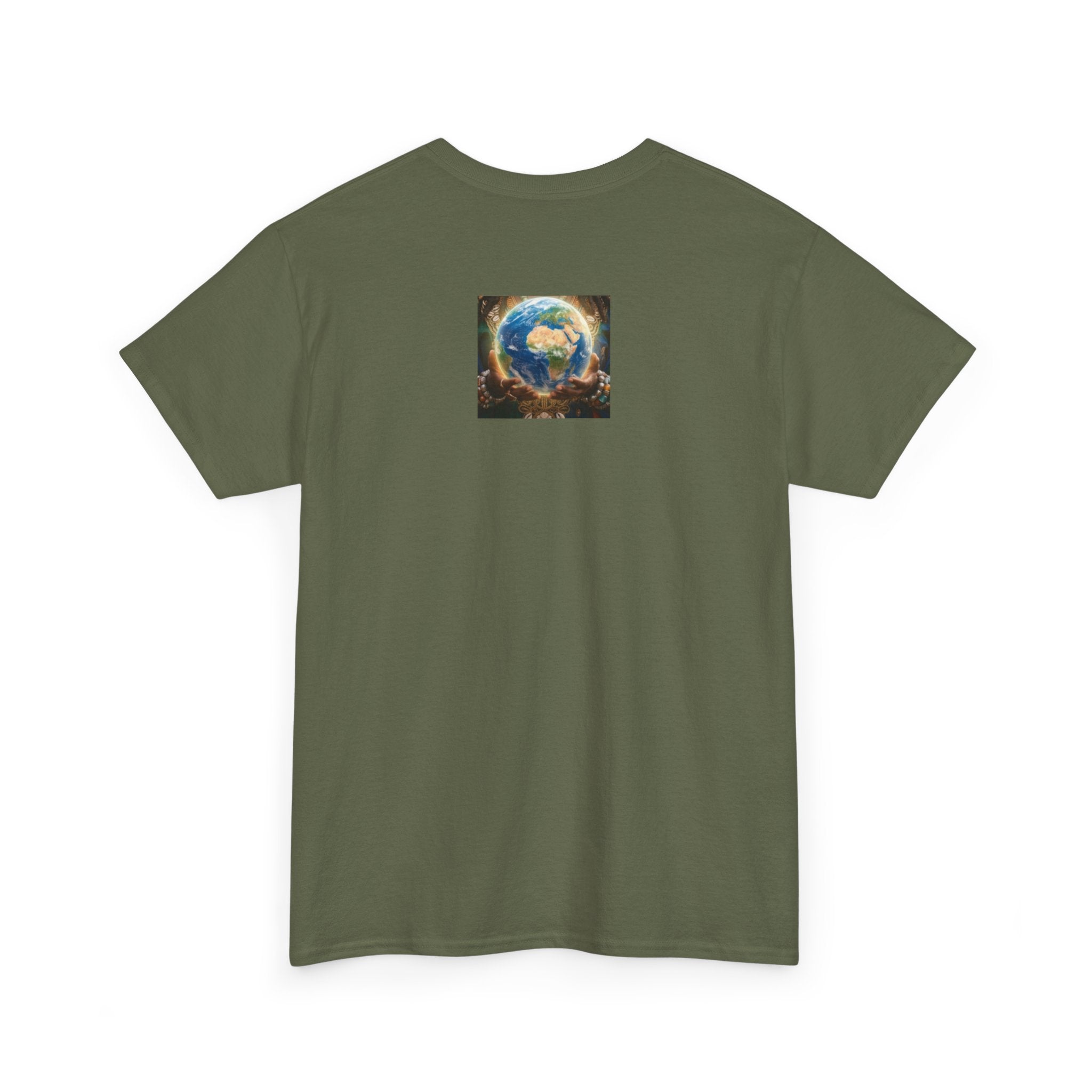 Cosmic Guardian Tee — Earth Mother Spiritual Graphic T-Shirt