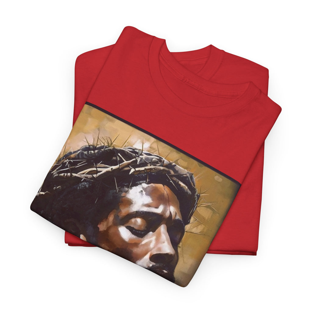 Jesus Portrait Tee with 'This Is Not A Boycott — This Is A Wealth Transfer' Back Emblem