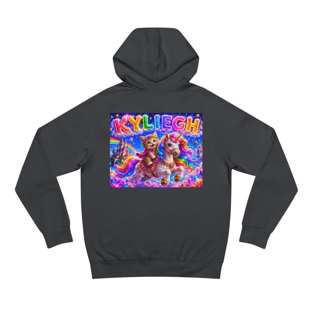 KYLIEGH Rainbow Pony Hoodie — Personalized Cute Unicorn Graphic Pullover