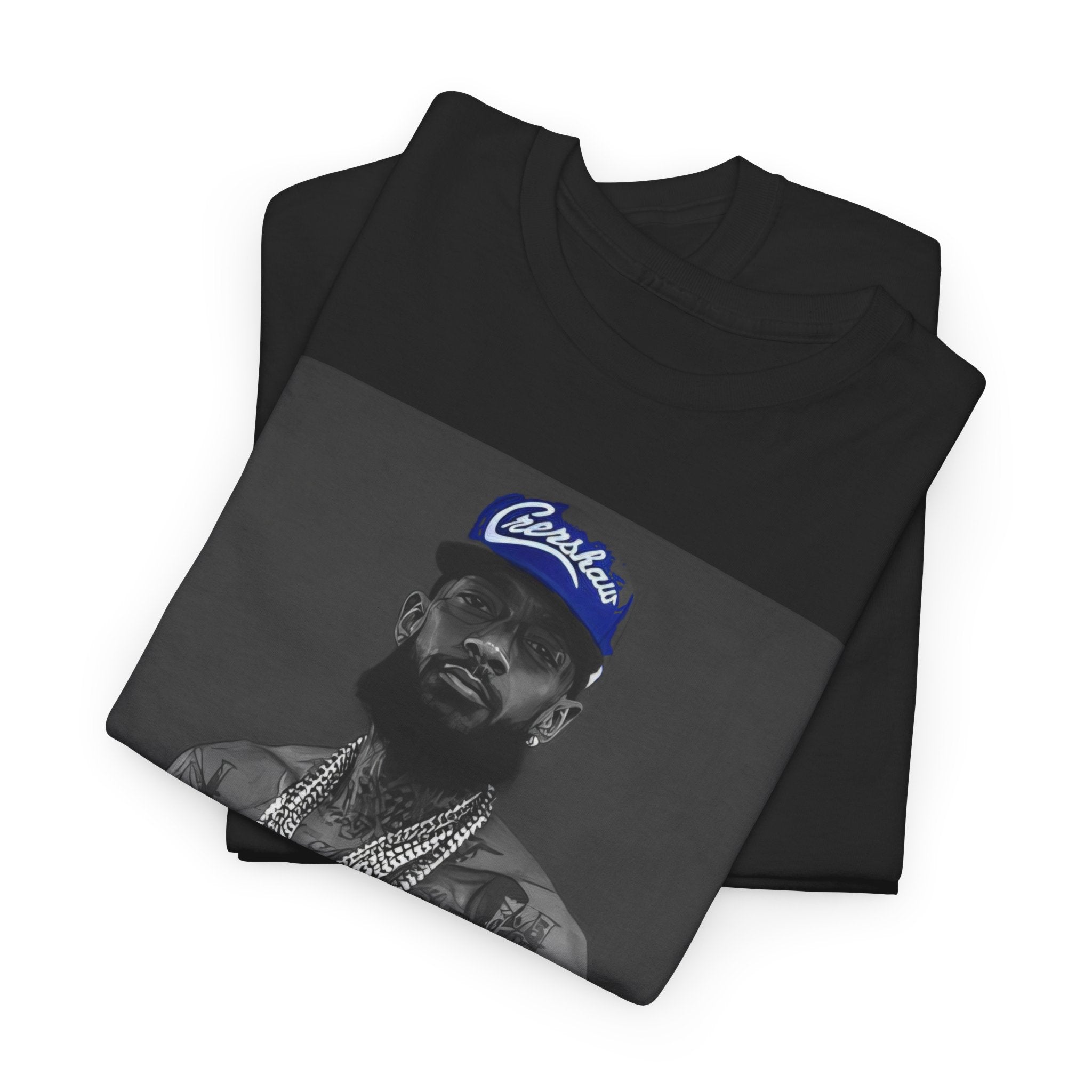 Iconic Rap Legend Photo Tee — Los Angeles Cap Graphic